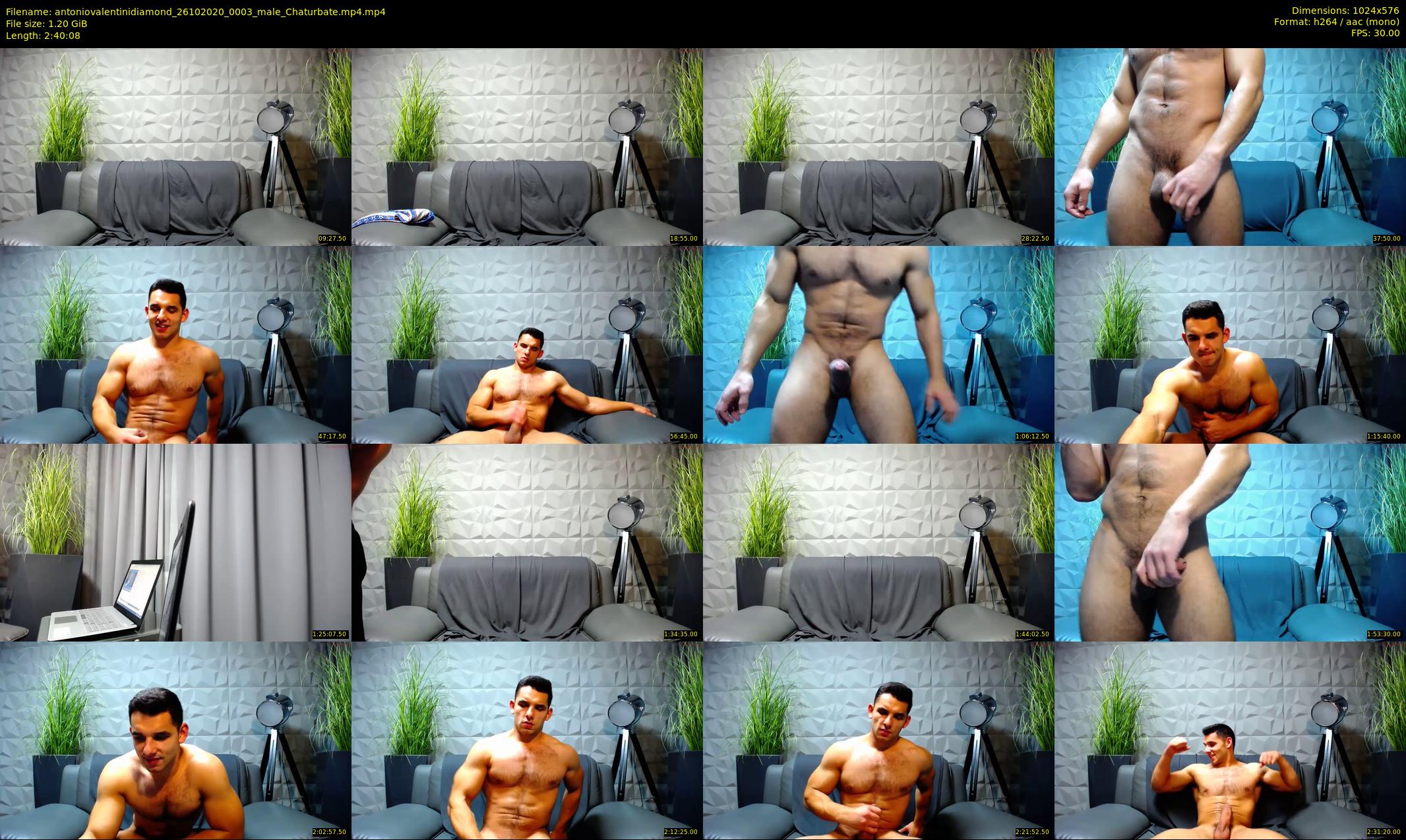 antoniovalentinidiamond — 161 minute Chaturbate male cam show recording, 480p, Oct 26, 2020