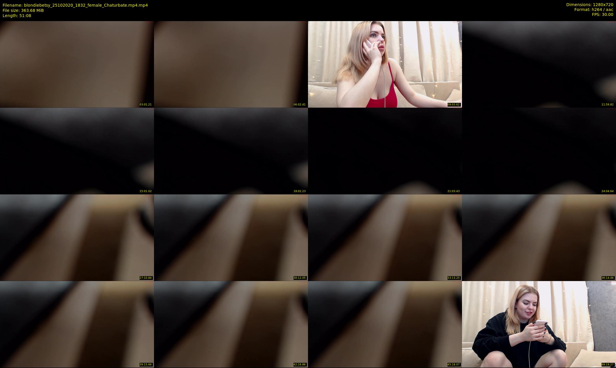 blondiebetsy — 52 minute Chaturbate female cam show recording, 720p, Oct 25, 2020