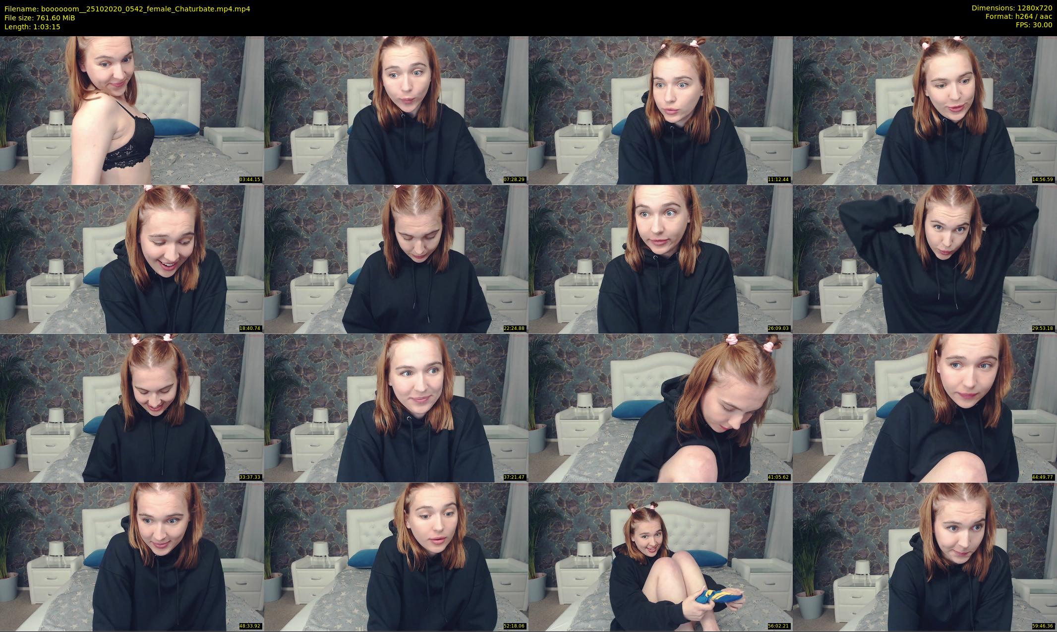 boooooom_ — 64 minute Chaturbate female cam show recording, 720p, Oct 25, 2020