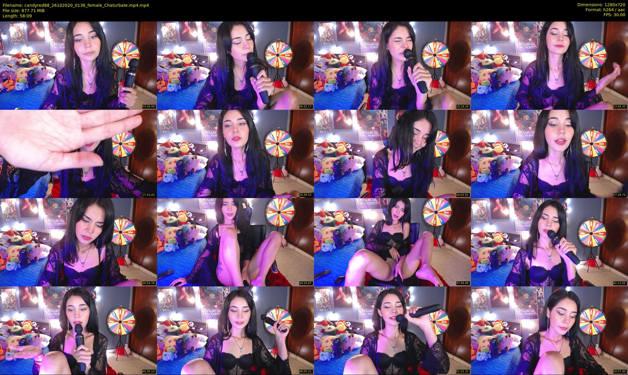 candyred88 — 59 minute Chaturbate female cam show recording, 720p, Oct 26, 2020