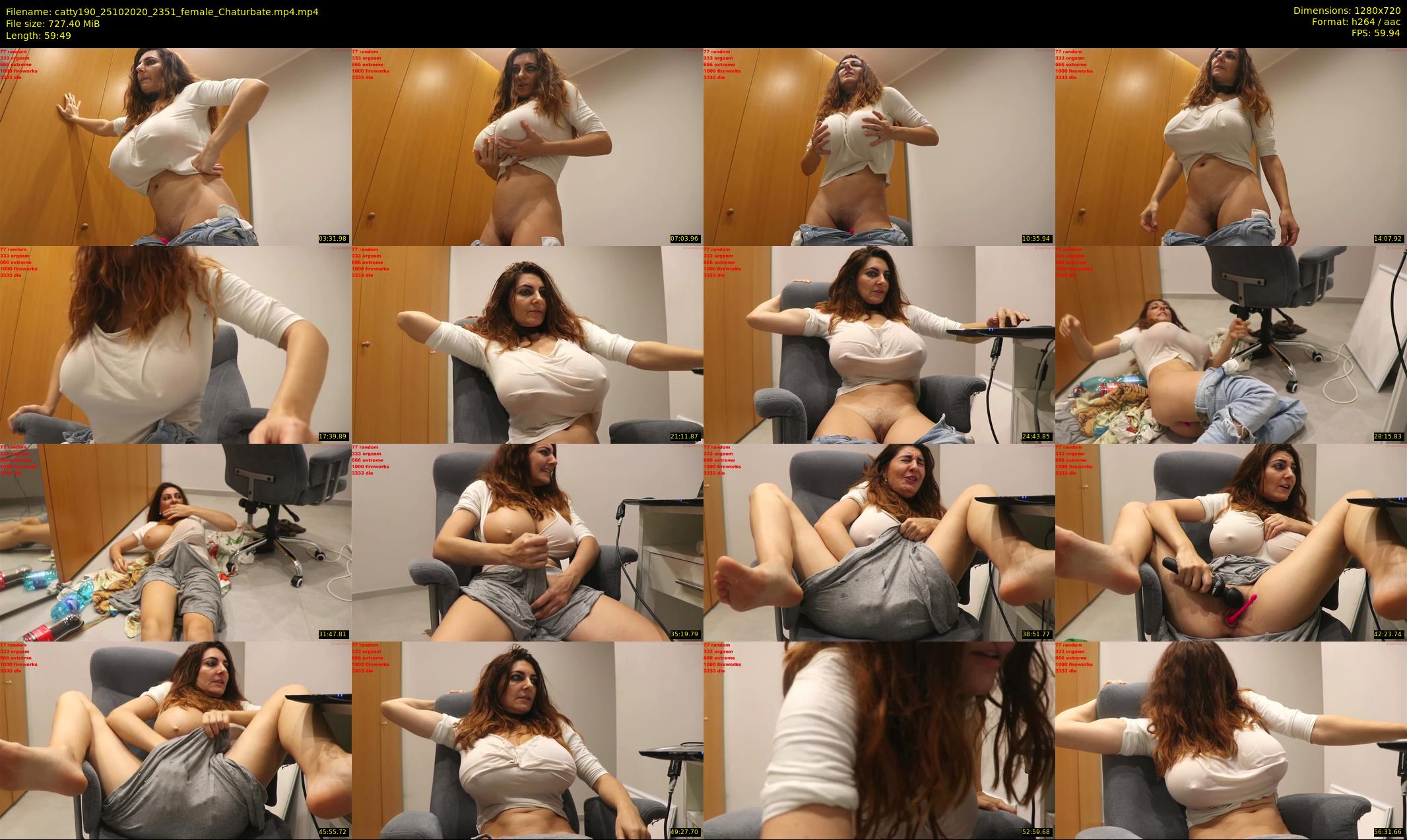 catty190 — 60 minute Chaturbate female cam show recording, 720p, Oct 25, 2020
