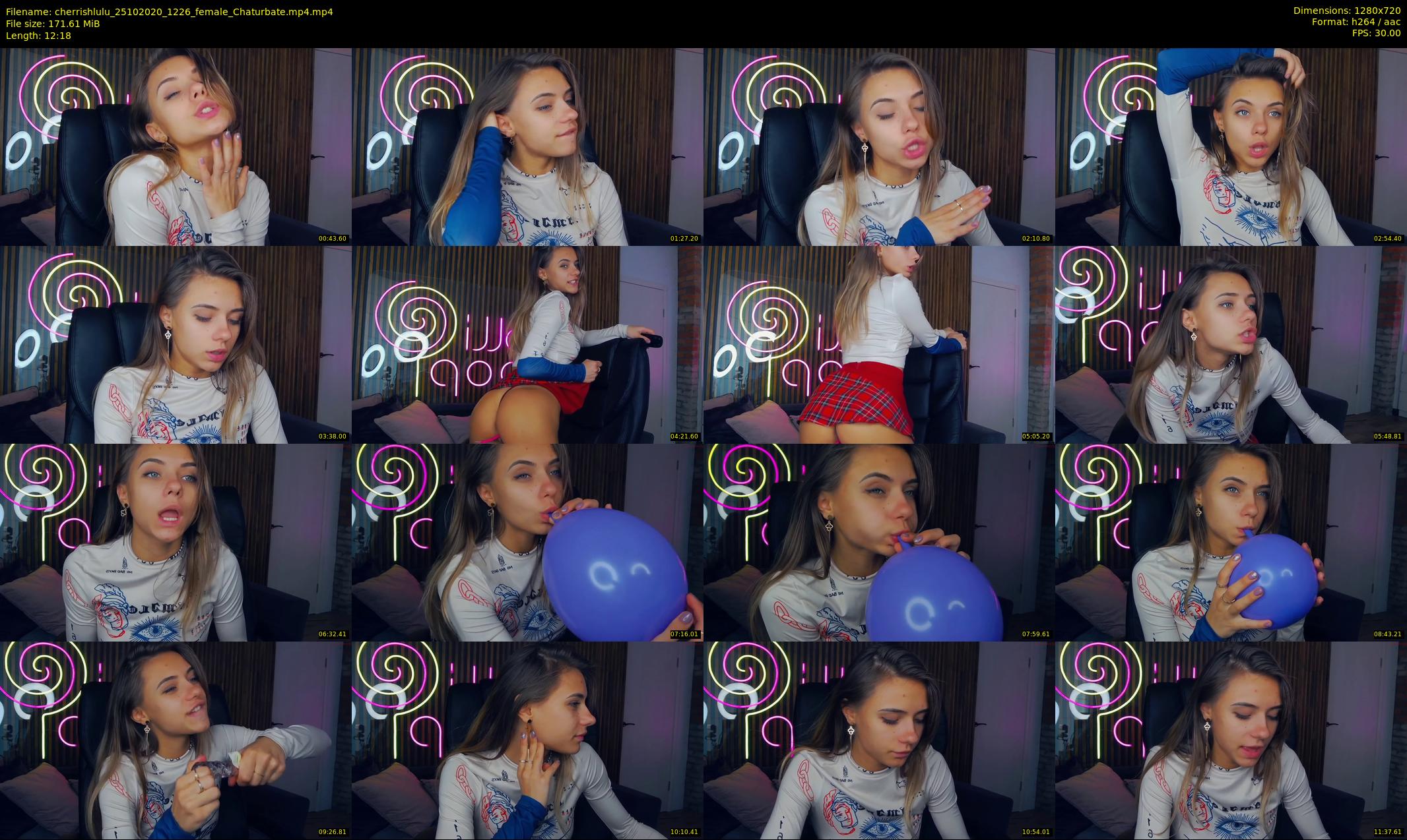 cherrishlulu — 13 minute Chaturbate female cam show recording, 720p, Oct 25, 2020