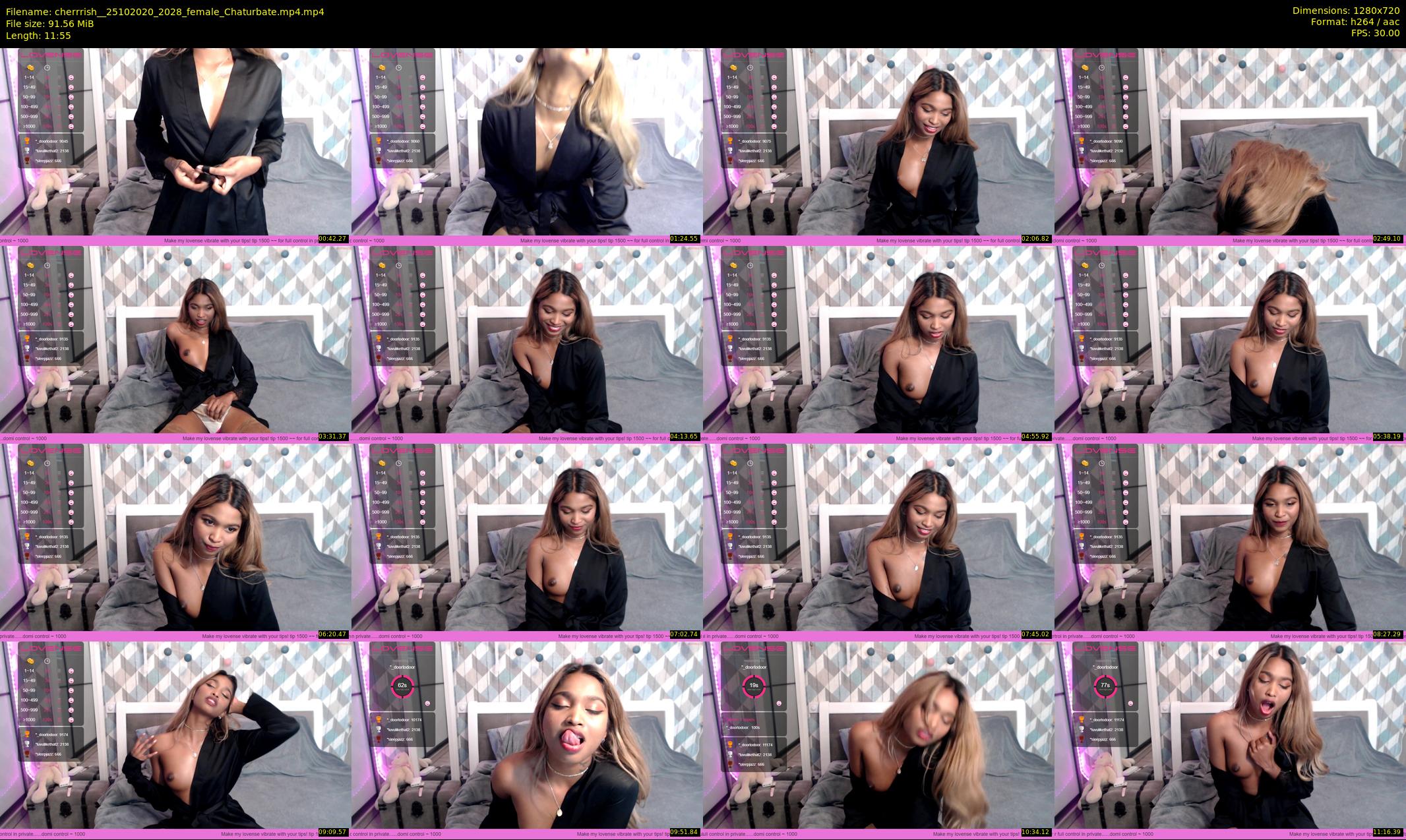 cherrrish_ — 12 minute Chaturbate female cam show recording, 720p, Oct 25, 2020