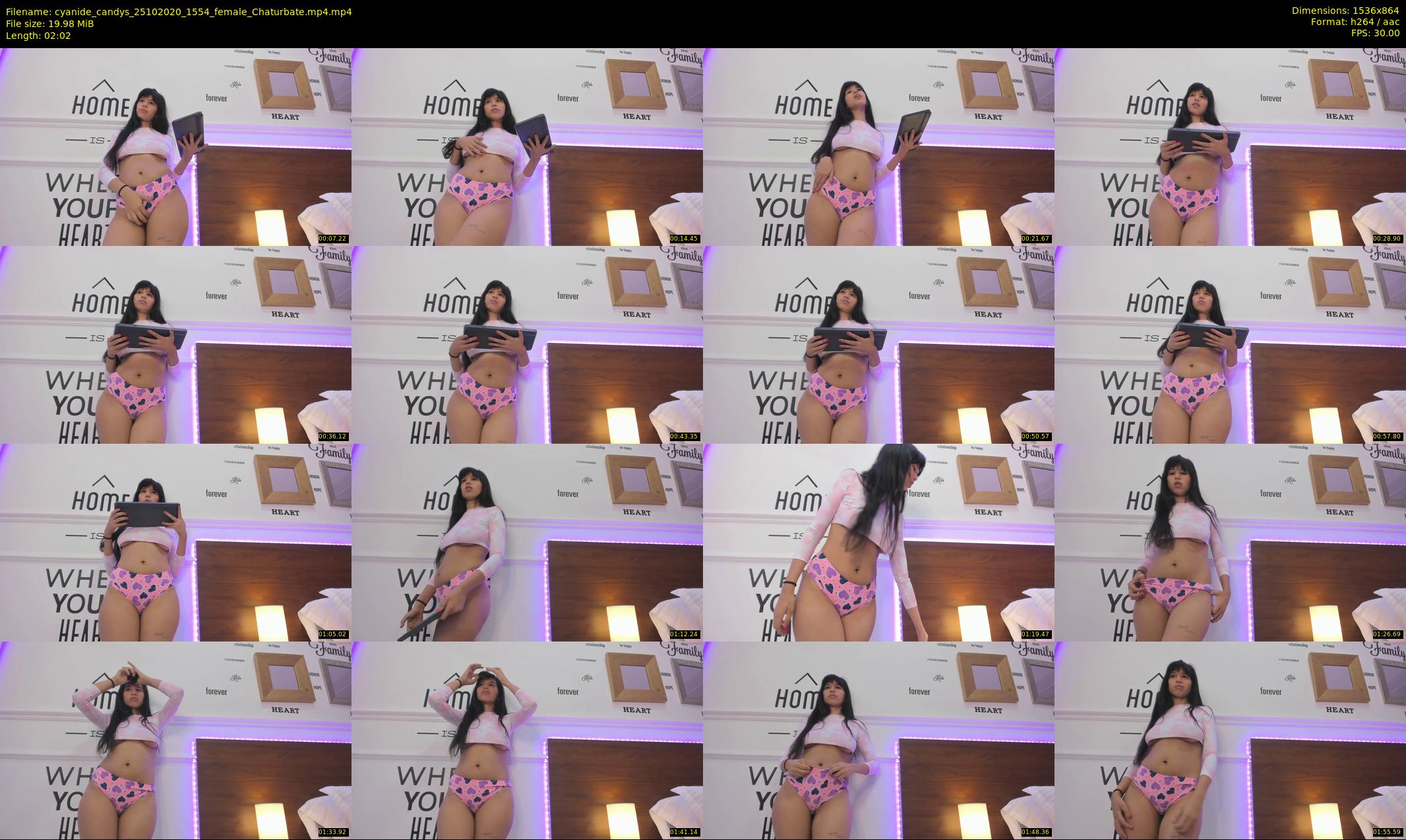 cyanide_candys — 3 minute Chaturbate female cam show recording, 720p, Oct 25, 2020
