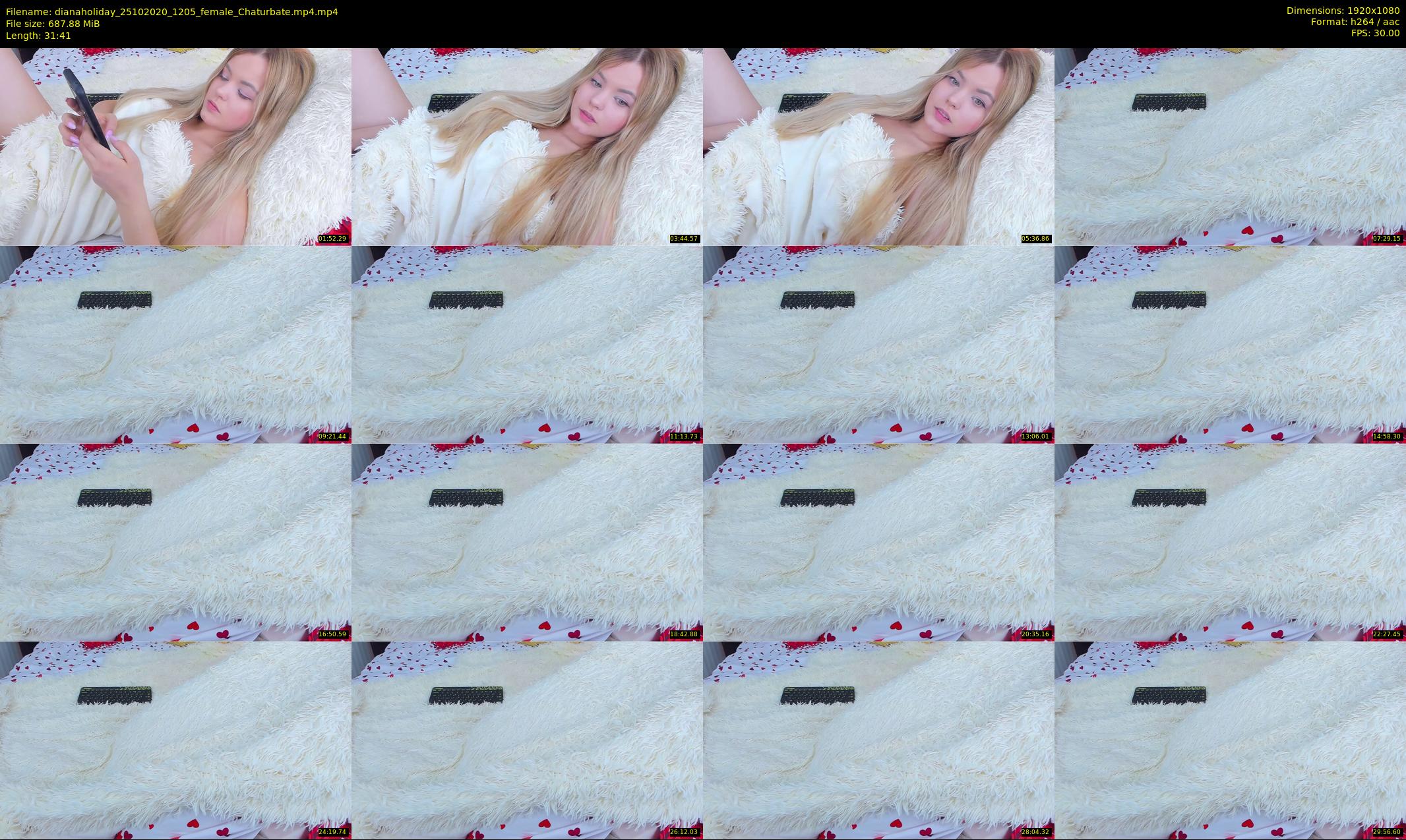dianaholiday — 32 minute Chaturbate female cam show recording, 1080p, Oct 25, 2020