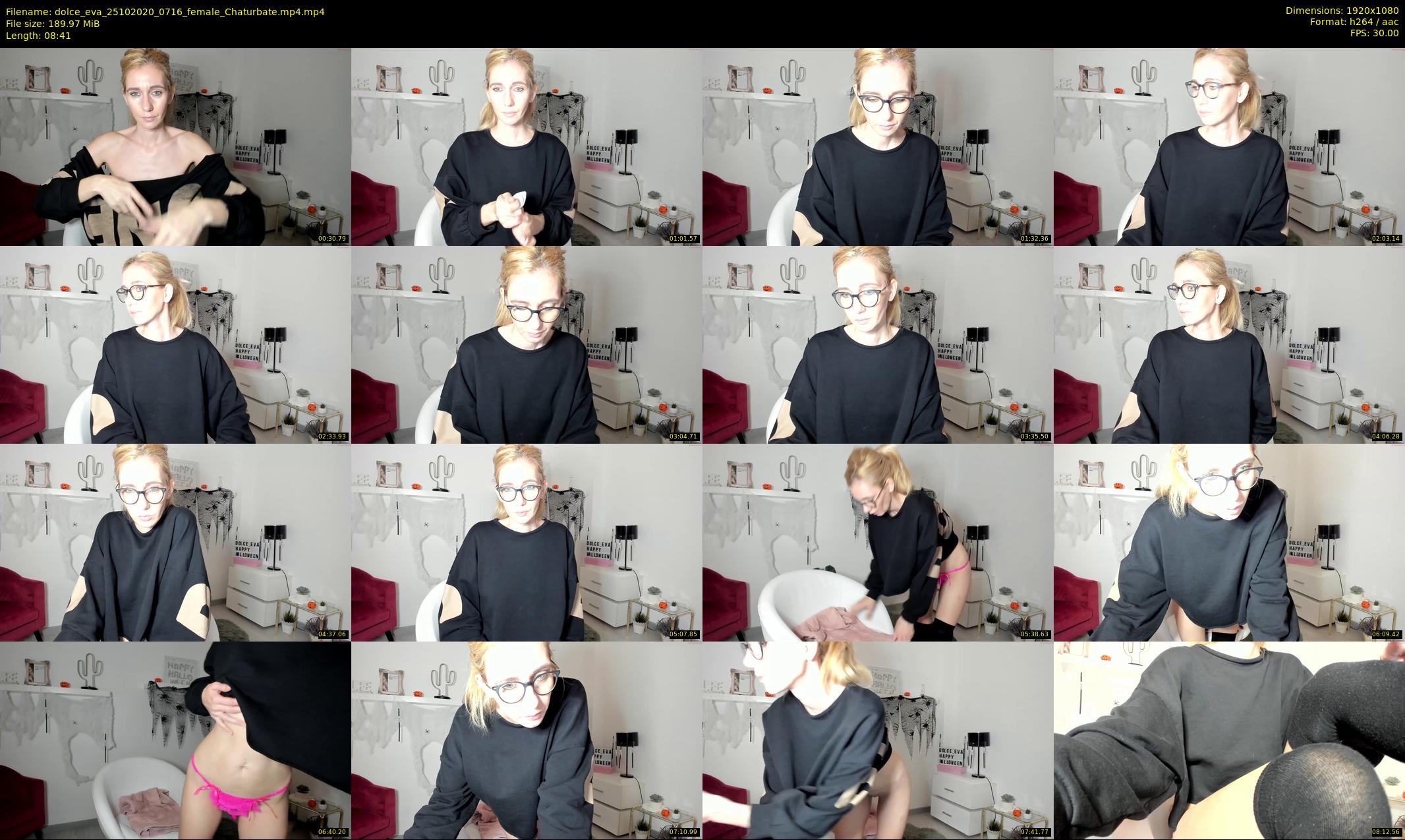 dolce_eva — 9 minute Chaturbate female cam show recording, 1080p, Oct 25, 2020