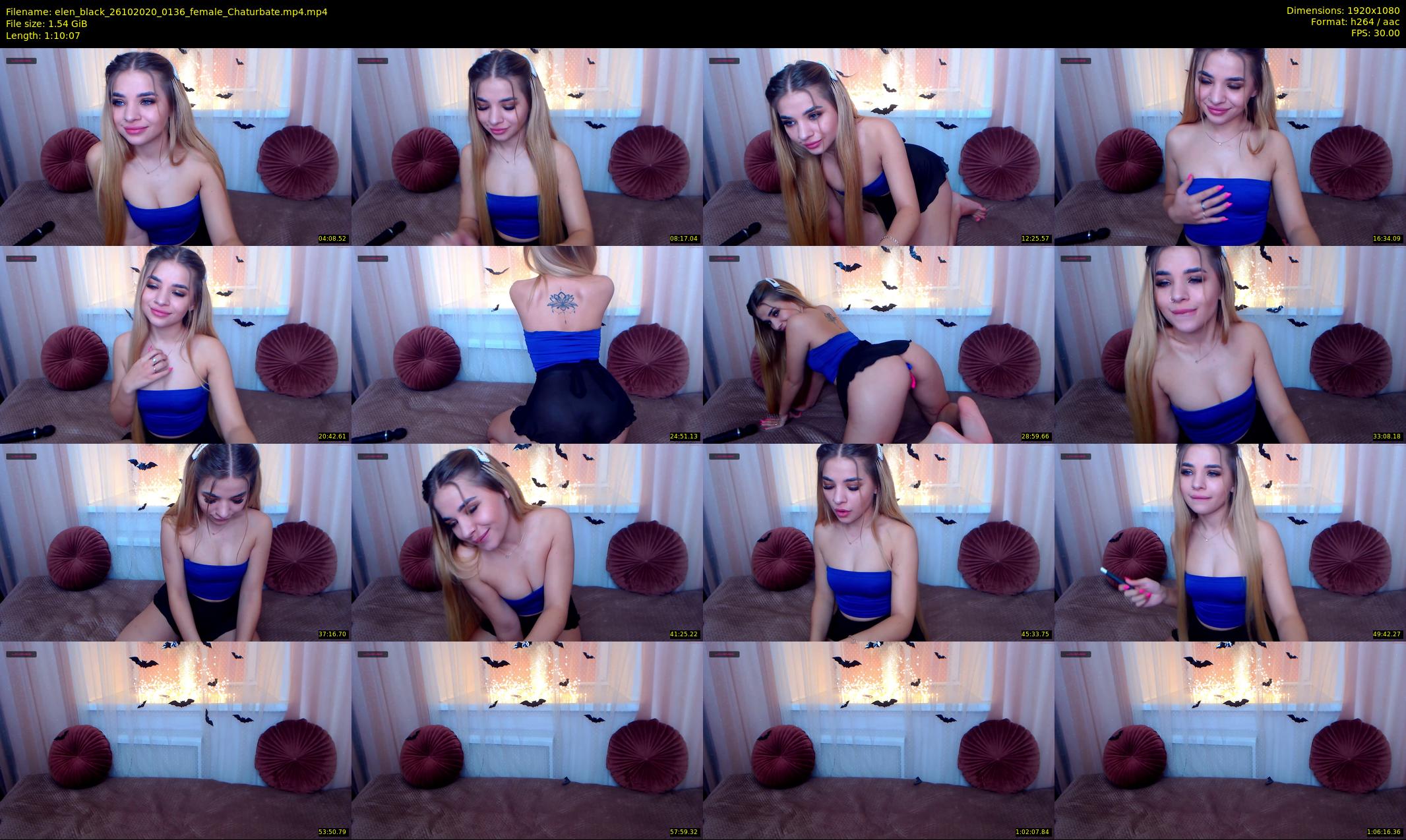 elen_black — 71 minute Chaturbate female cam show recording, 1080p, Oct 26, 2020