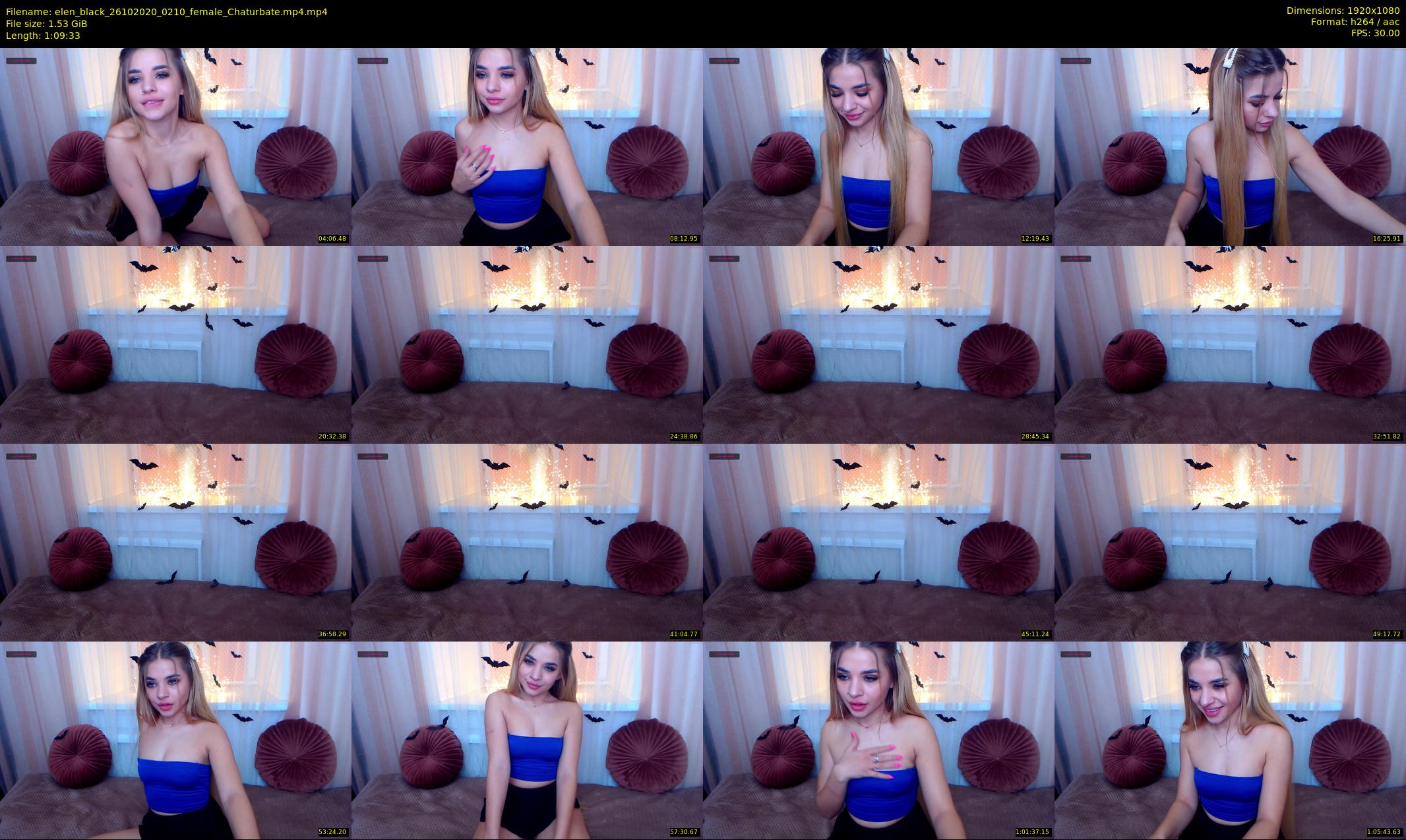 elen_black — 70 minute Chaturbate female cam show recording, 1080p, Oct 26, 2020
