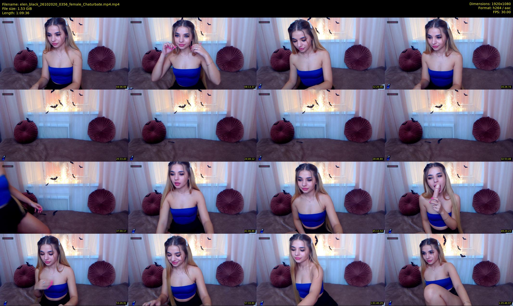 elen_black — 70 minute Chaturbate female cam show recording, 1080p, Oct 26, 2020