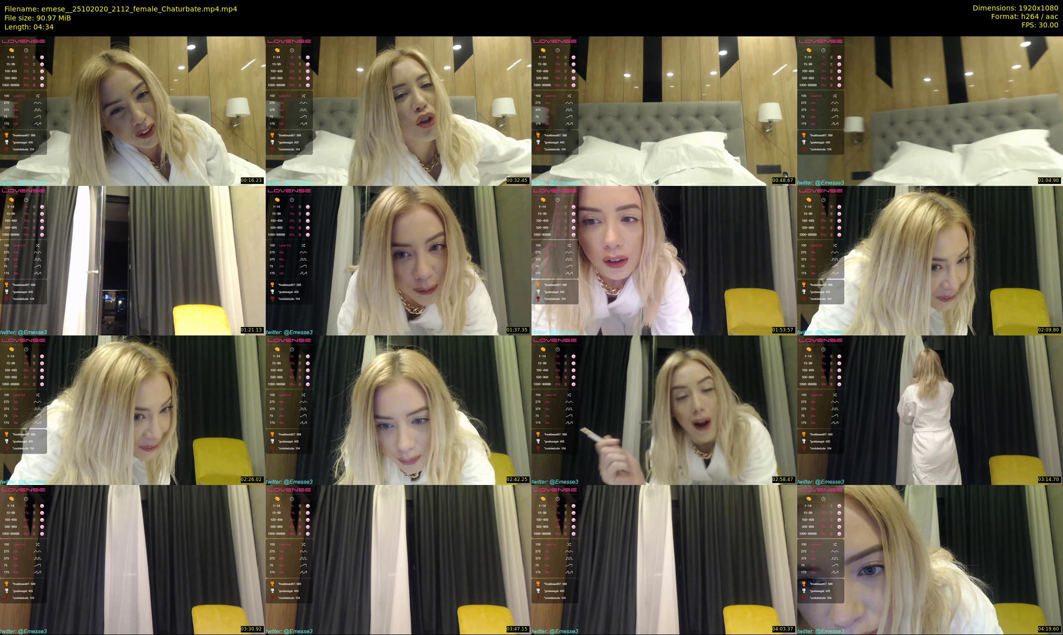 emese_ — 5 minute Chaturbate female cam show recording, 1080p, Oct 25, 2020