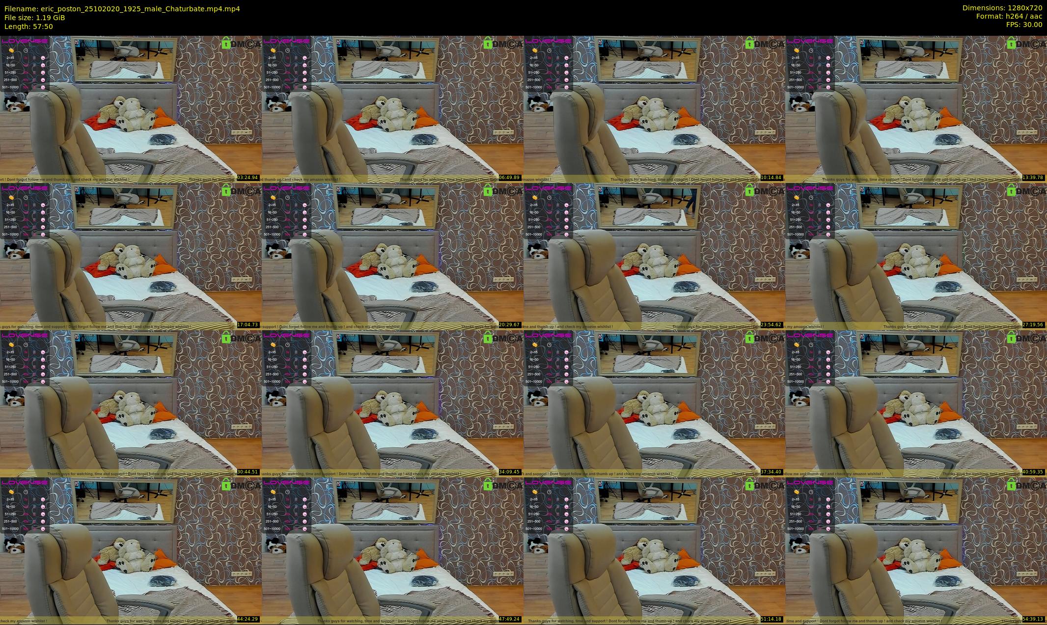 eric_poston — 58 minute Chaturbate male cam show recording, 720p, Oct 25, 2020