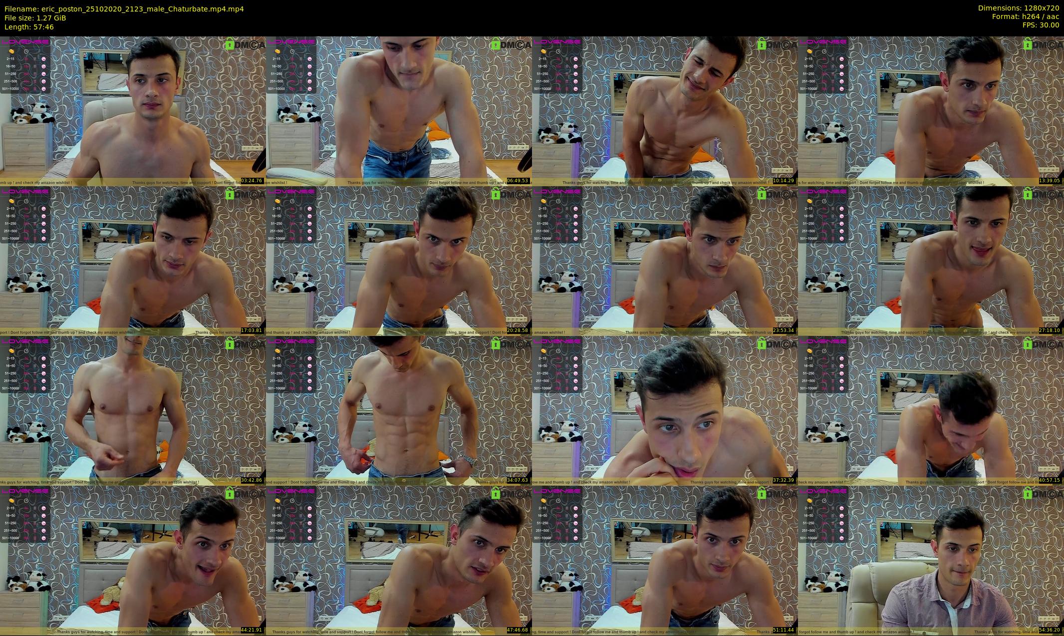 eric_poston — 58 minute Chaturbate male cam show recording, 720p, Oct 25, 2020