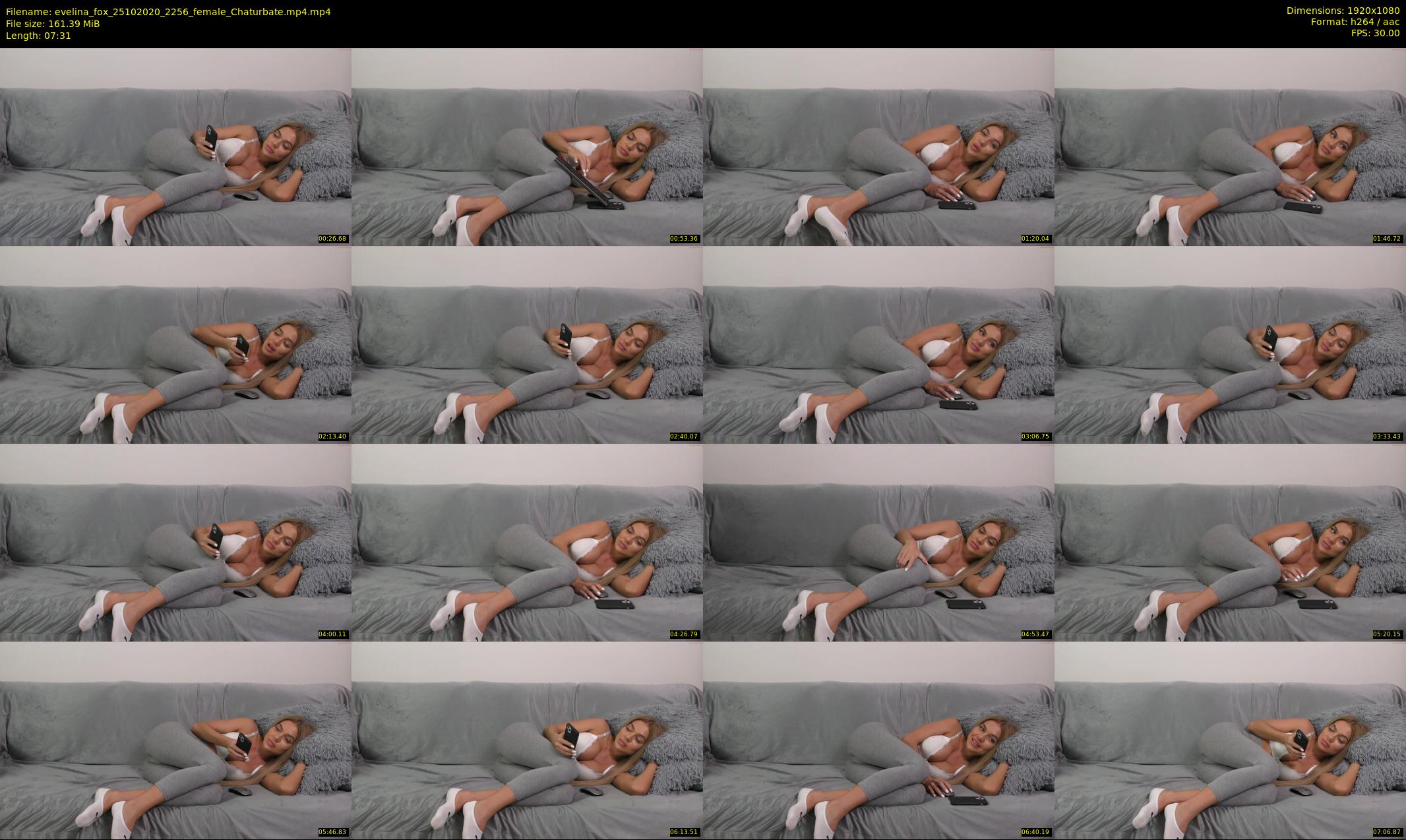 evelina_fox — 8 minute Chaturbate female cam show recording, 1080p, Oct 25, 2020