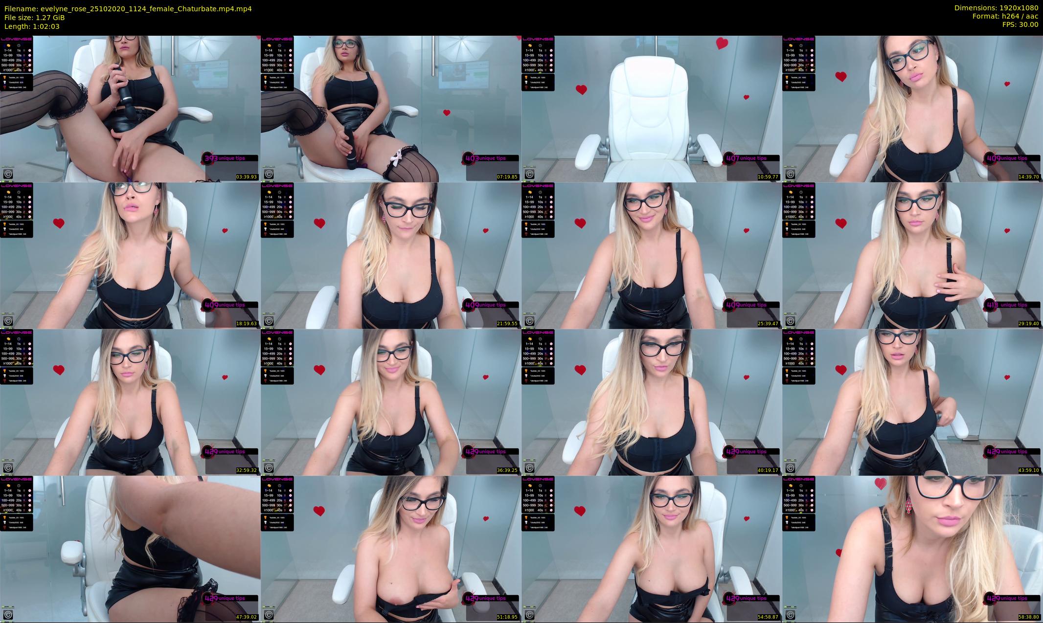 evelyne_rose — 63 minute Chaturbate female cam show recording, 1080p, Oct 25, 2020