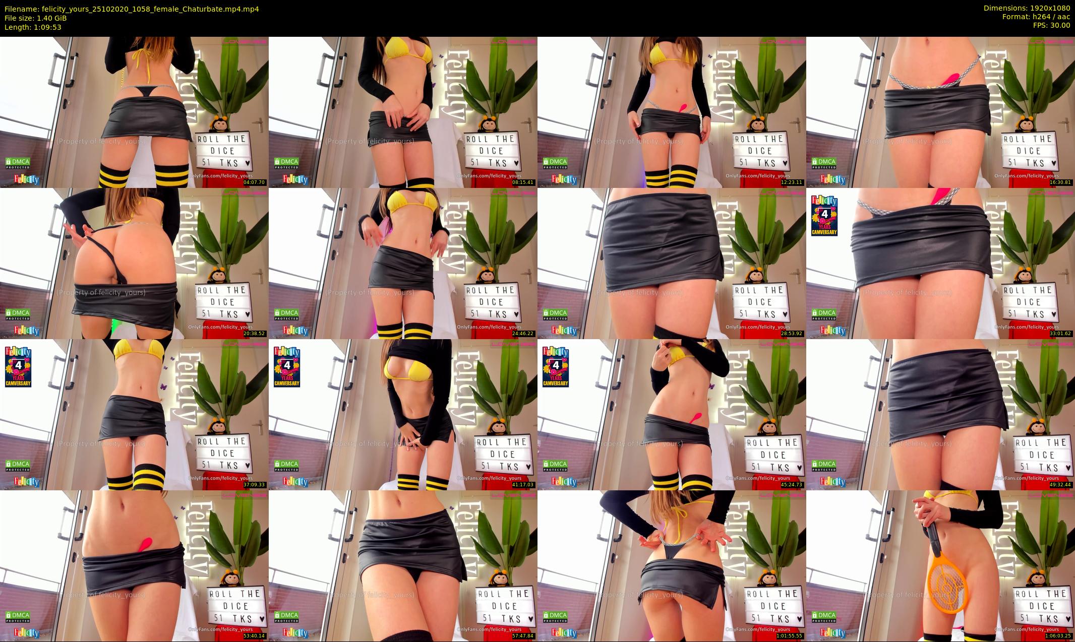 felicity_yours — 70 minute Chaturbate female cam show recording, 1080p, Oct 25, 2020