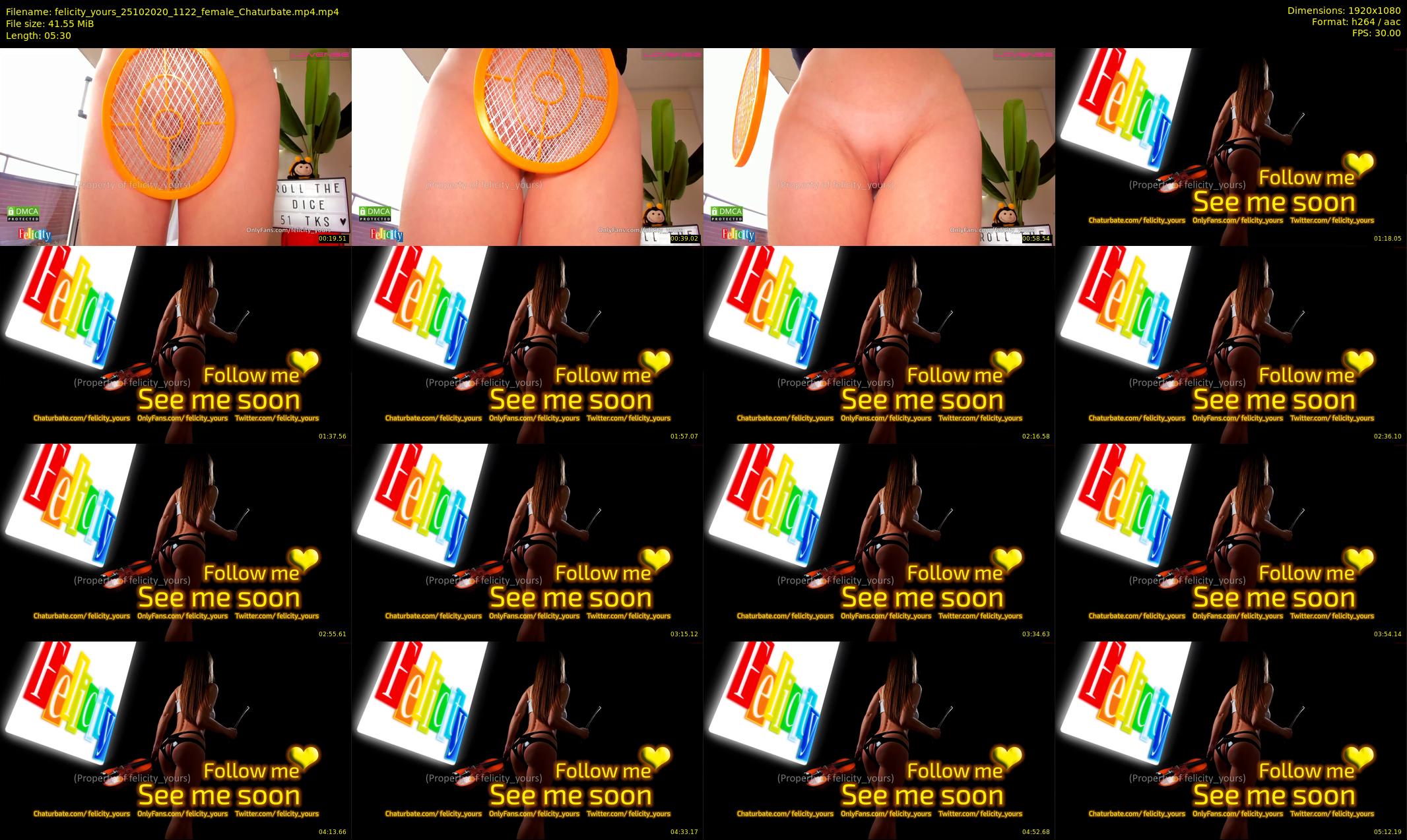 felicity_yours — 6 minute Chaturbate female cam show recording, 1080p, Oct 25, 2020