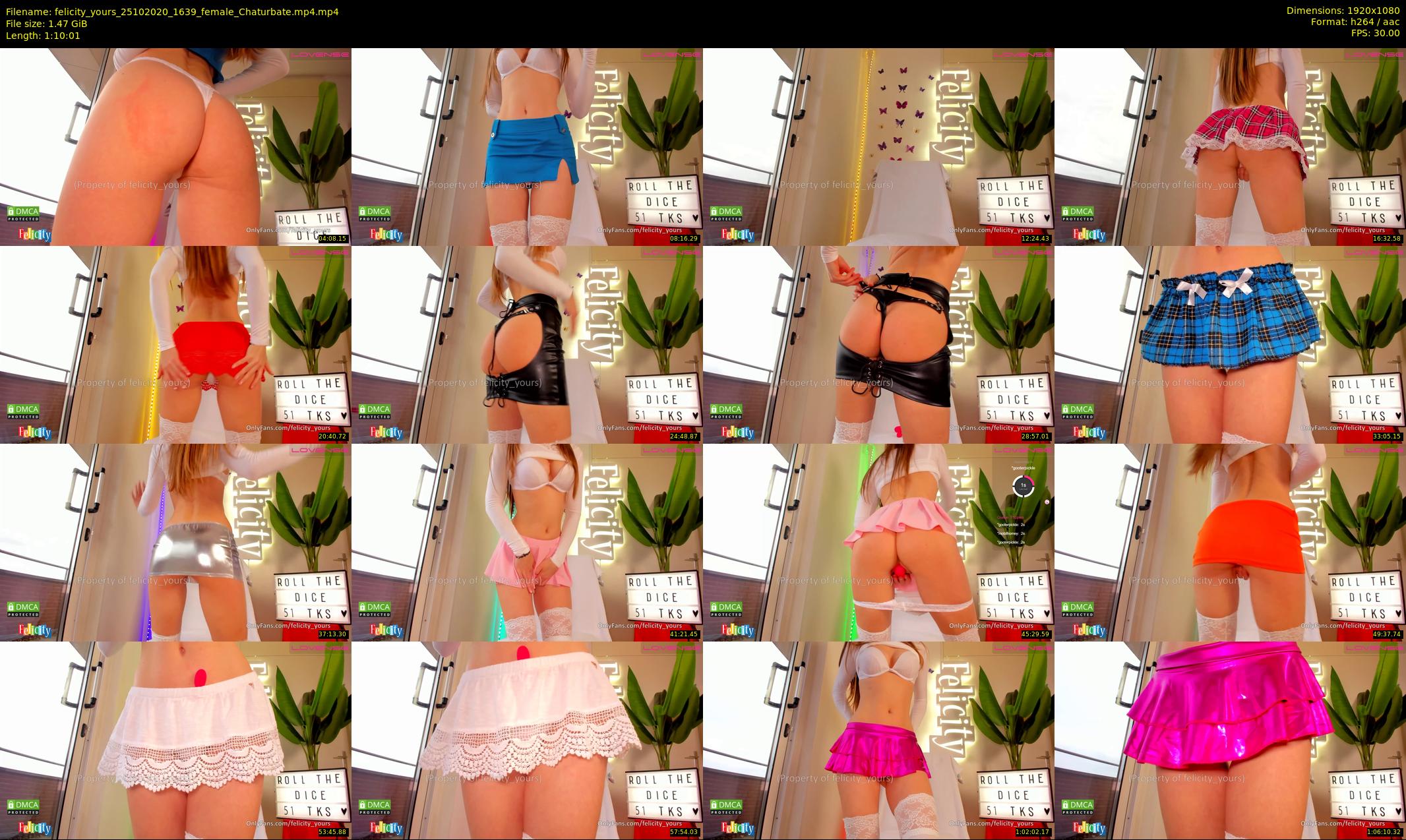 felicity_yours — 71 minute Chaturbate female cam show recording, 1080p, Oct 25, 2020