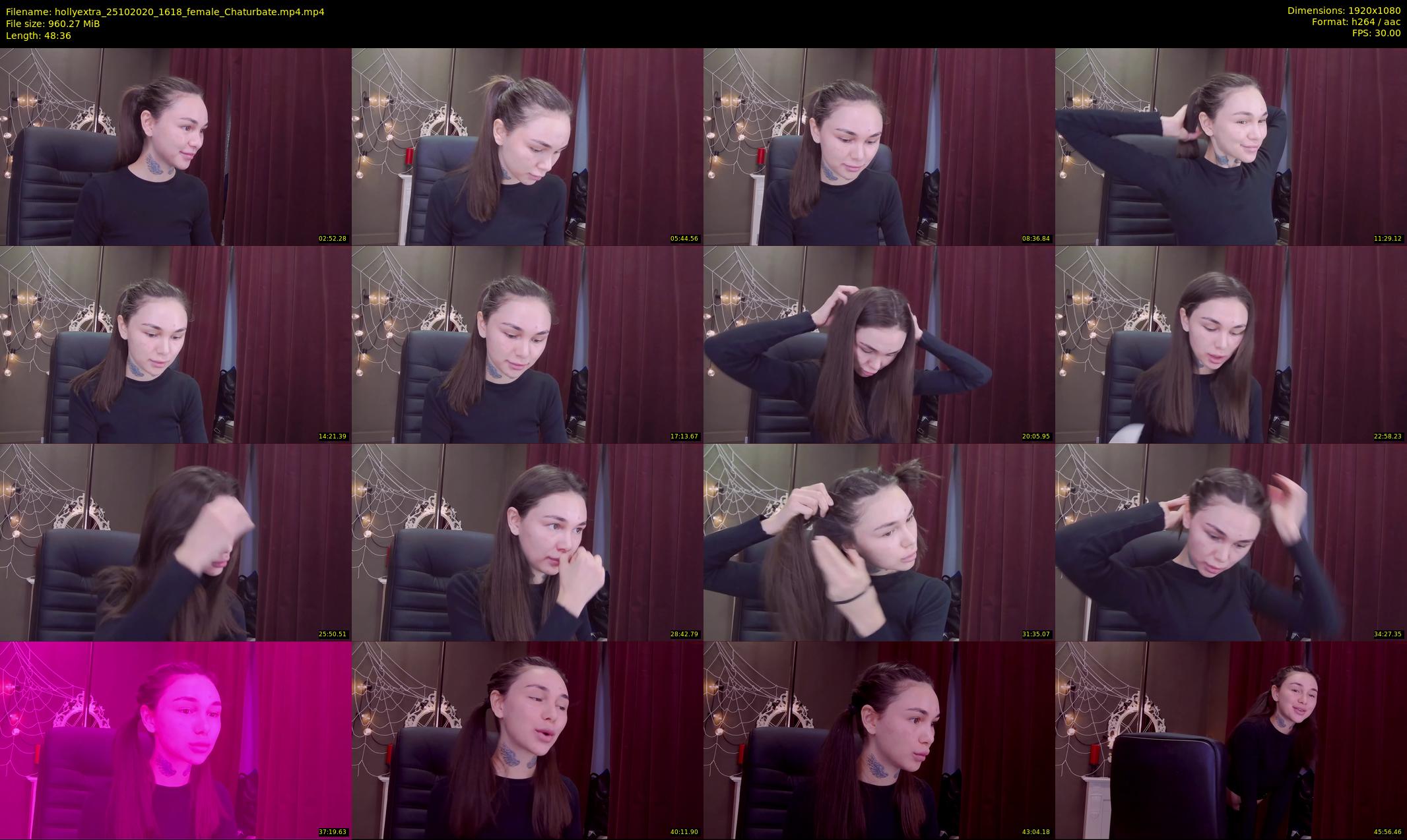 hollyextra — 49 minute Chaturbate female cam show recording, 1080p, Oct 25, 2020