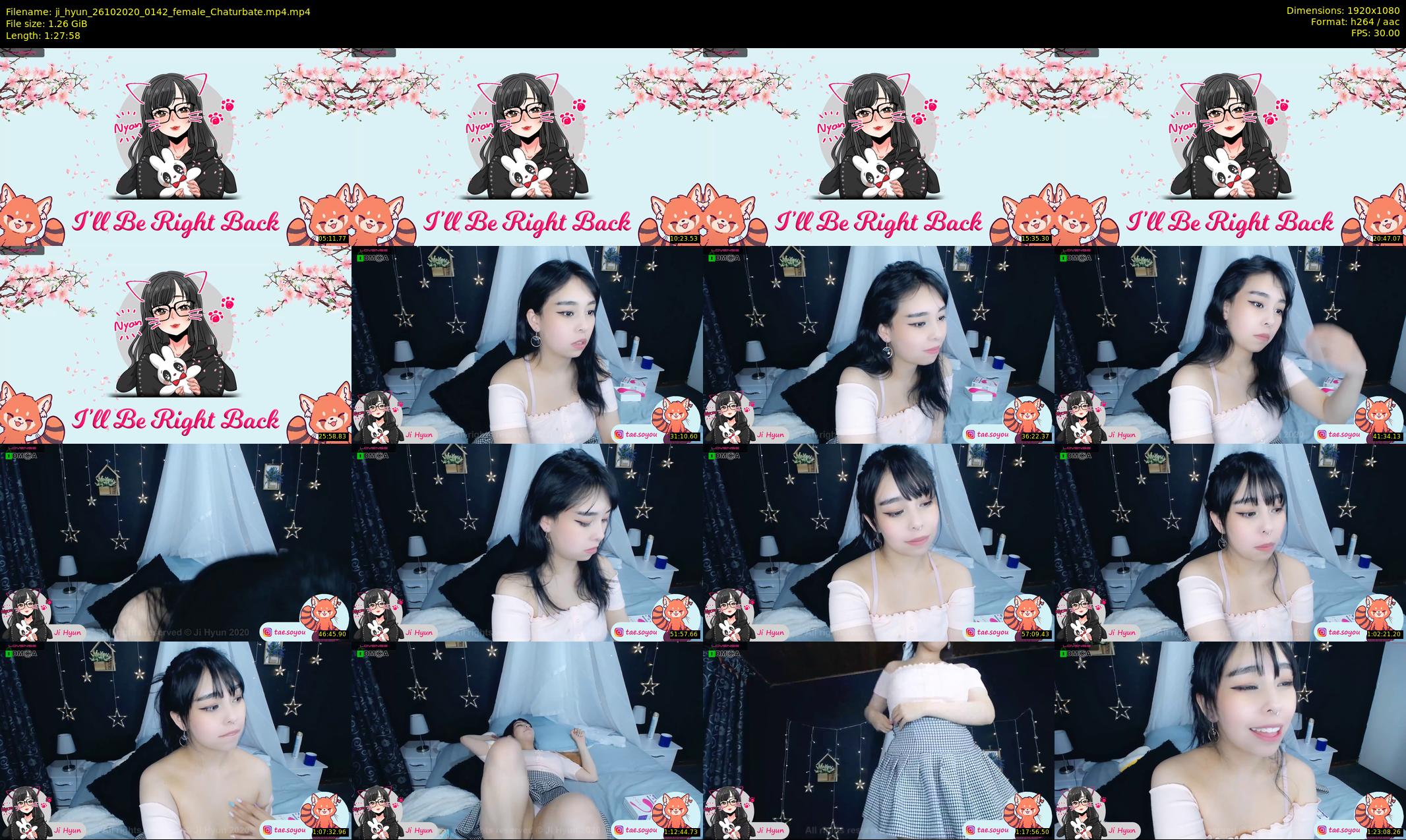 ji_hyun — 88 minute Chaturbate female cam show recording, 1080p, Oct 26, 2020