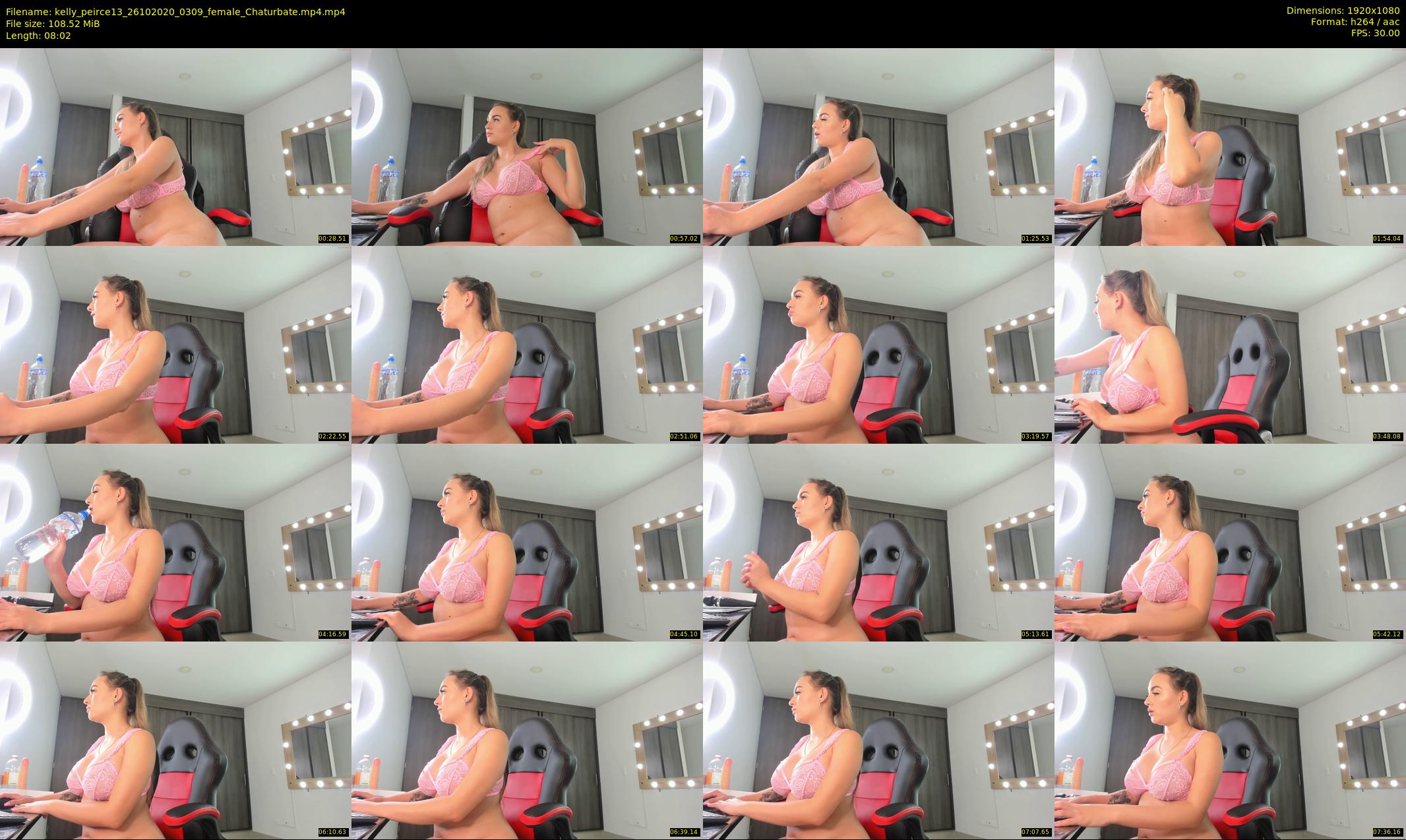 kelly_peirce13 — 9 minute Chaturbate female cam show recording, 1080p, Oct 26, 2020