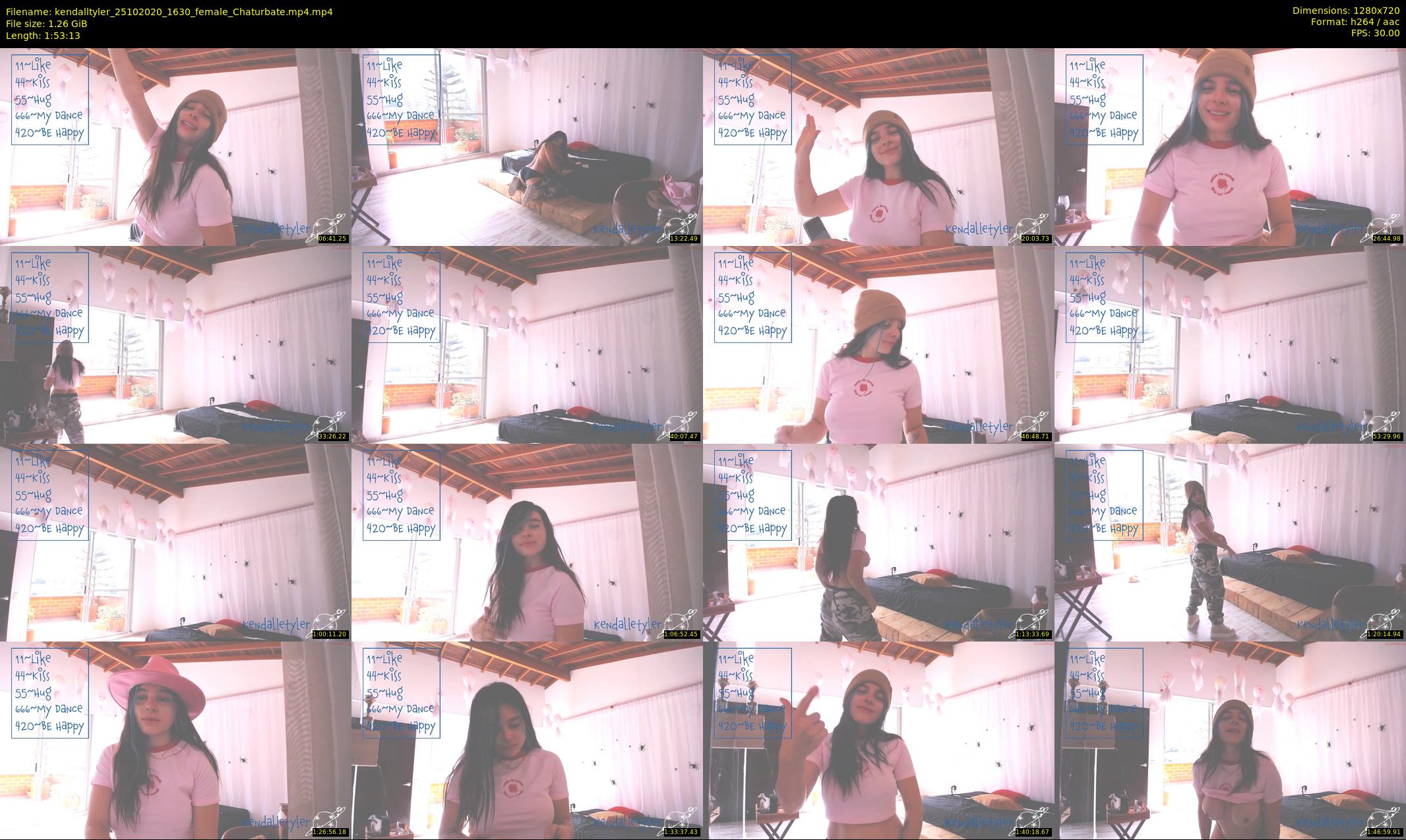 kendalltyler — 114 minute Chaturbate female cam show recording, 720p, Oct 25, 2020