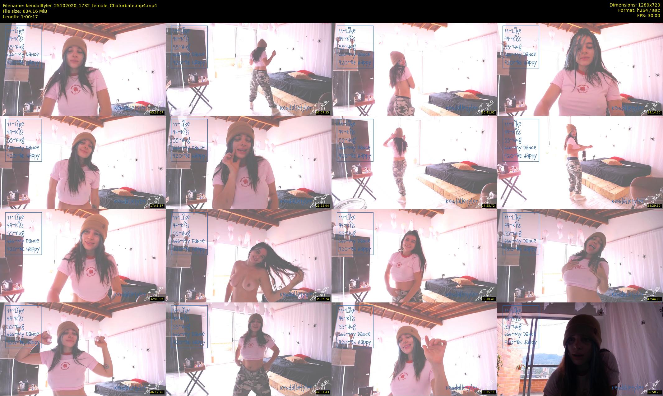 kendalltyler — 61 minute Chaturbate female cam show recording, 720p, Oct 25, 2020