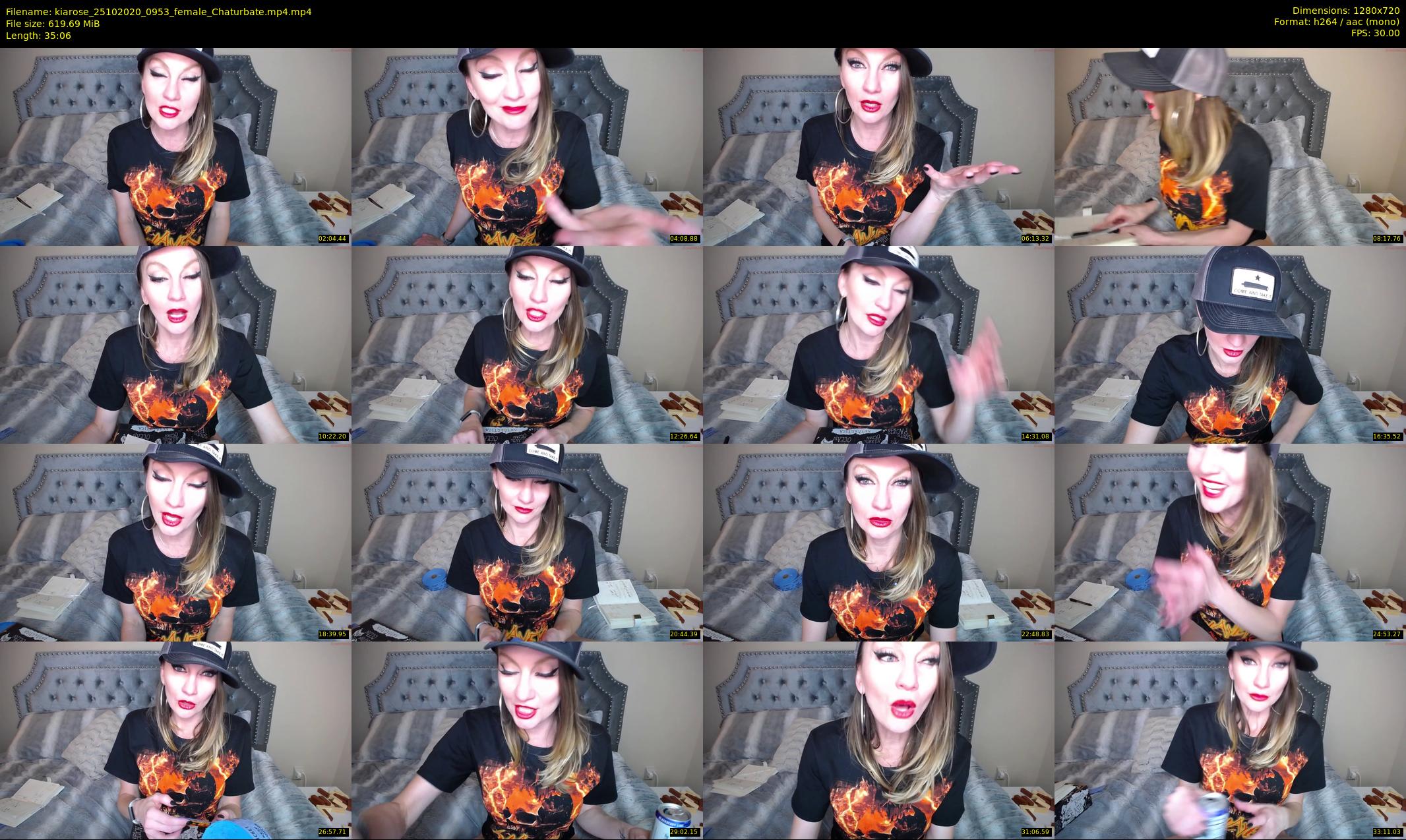 kiarose — 36 minute Chaturbate female cam show recording, 720p, Oct 25, 2020