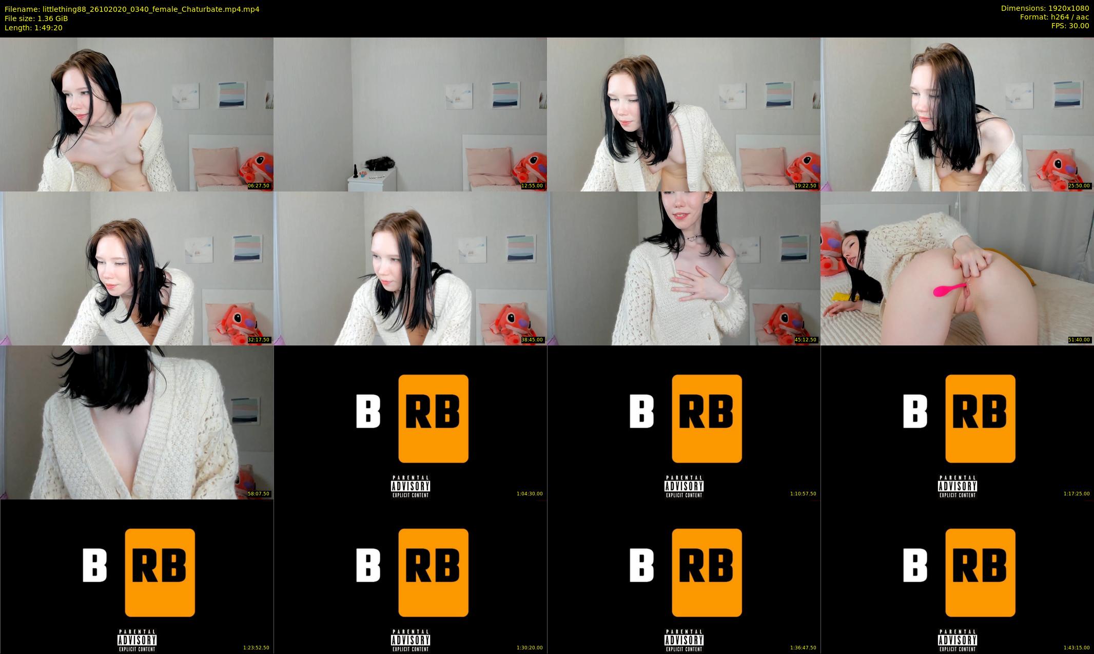littlething88 — 110 minute Chaturbate female cam show recording, 1080p, Oct 26, 2020