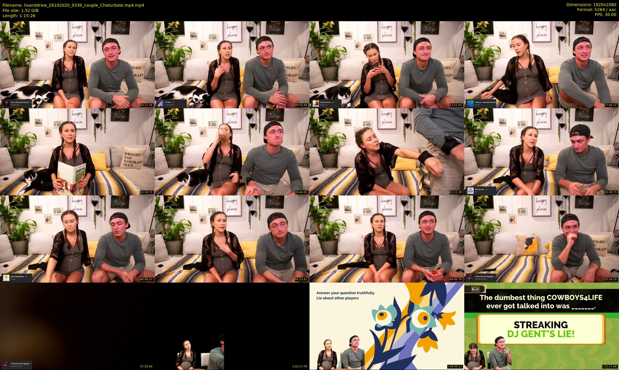 livanddrew — 76 minute Chaturbate couple cam show recording, 1080p, Oct 26, 2020