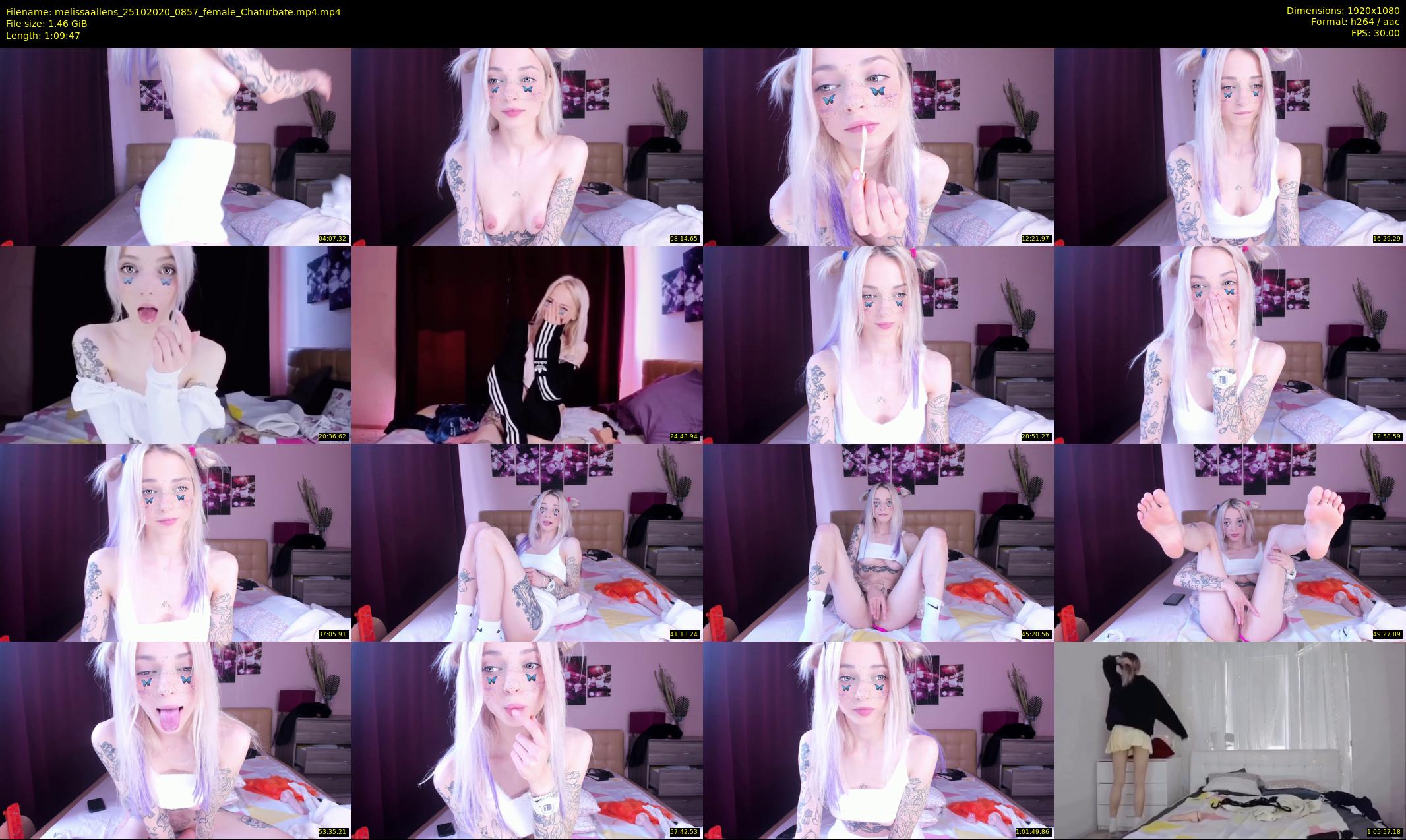 melissaallens — 70 minute Chaturbate female cam show recording, 1080p, Oct 25, 2020