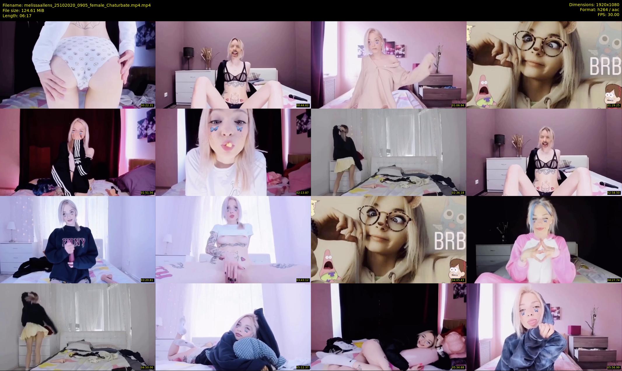 melissaallens — 7 minute Chaturbate female cam show recording, 1080p, Oct 25, 2020