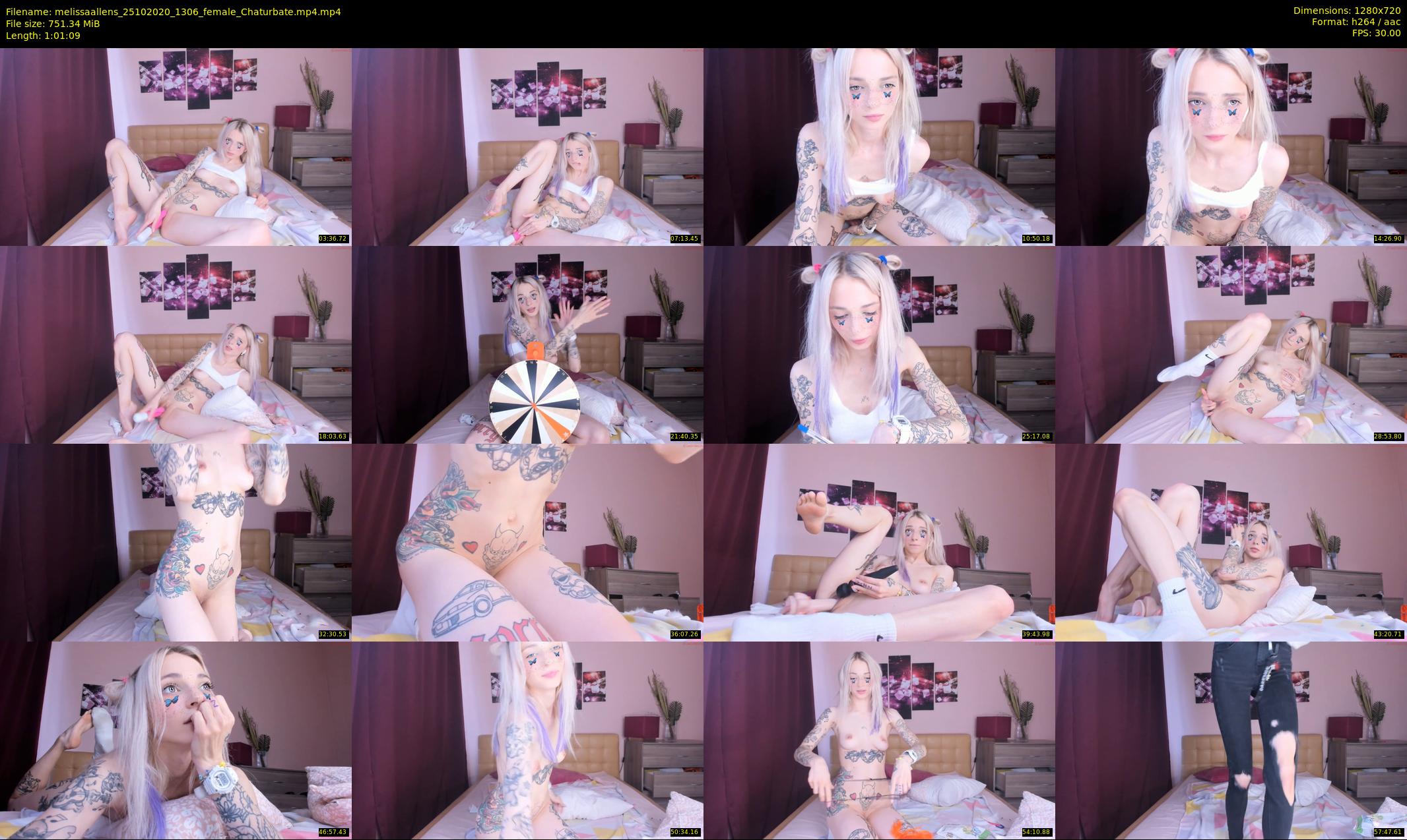 melissaallens — 62 minute Chaturbate female cam show recording, 720p, Oct 25, 2020