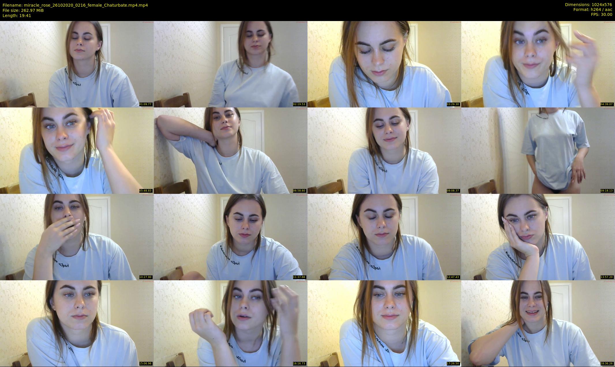 miracle_rose — 20 minute Chaturbate female cam show recording, 480p, Oct 26, 2020