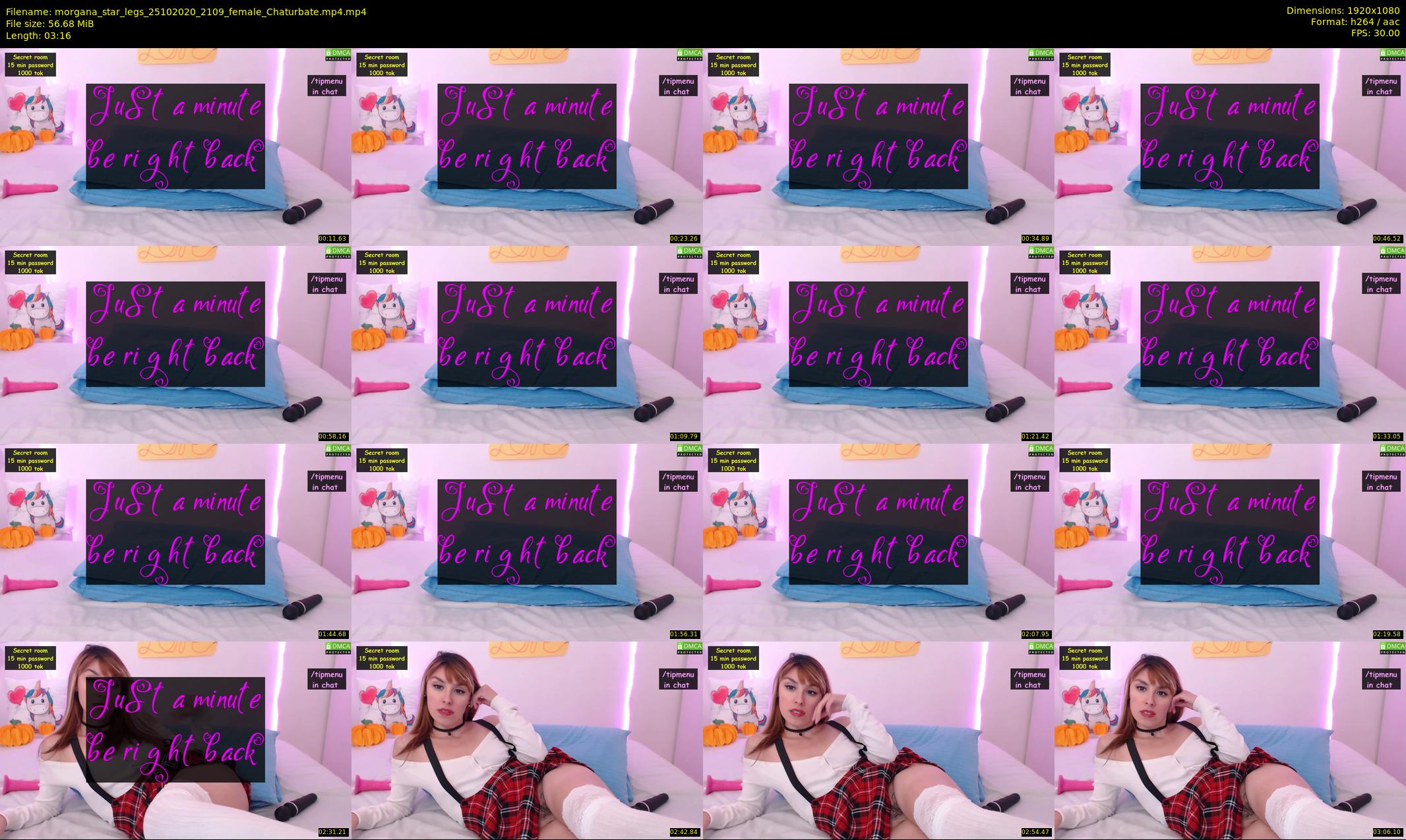 morgana_star_legs — 4 minute Chaturbate female cam show recording, 1080p, Oct 25, 2020