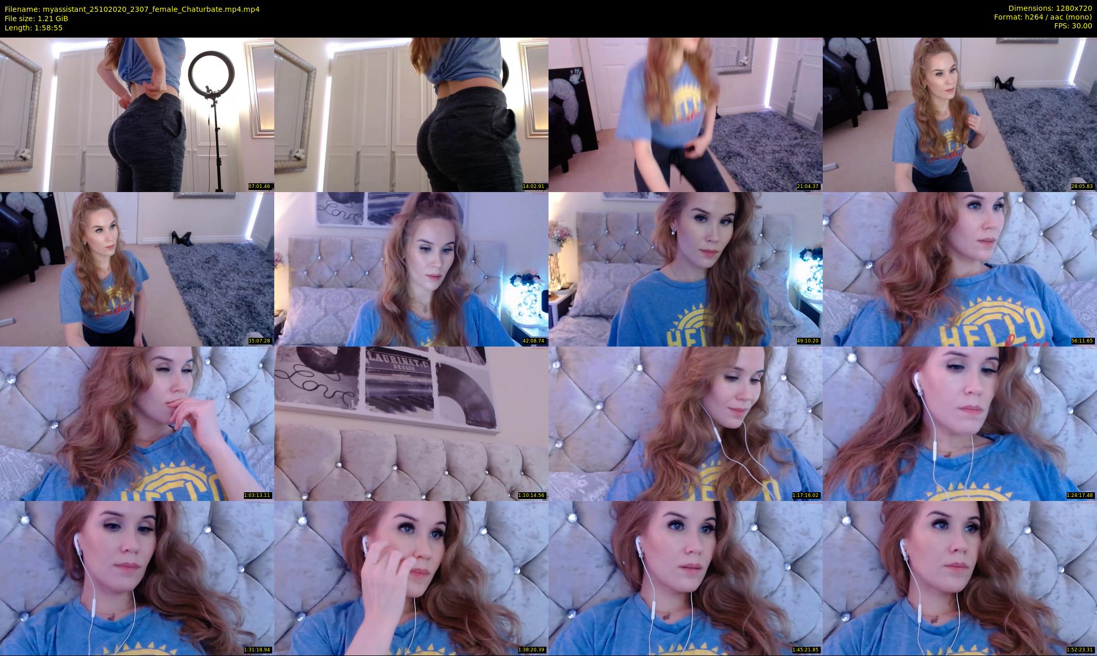 myassistant — 119 minute Chaturbate female cam show recording, 720p, Oct 25, 2020