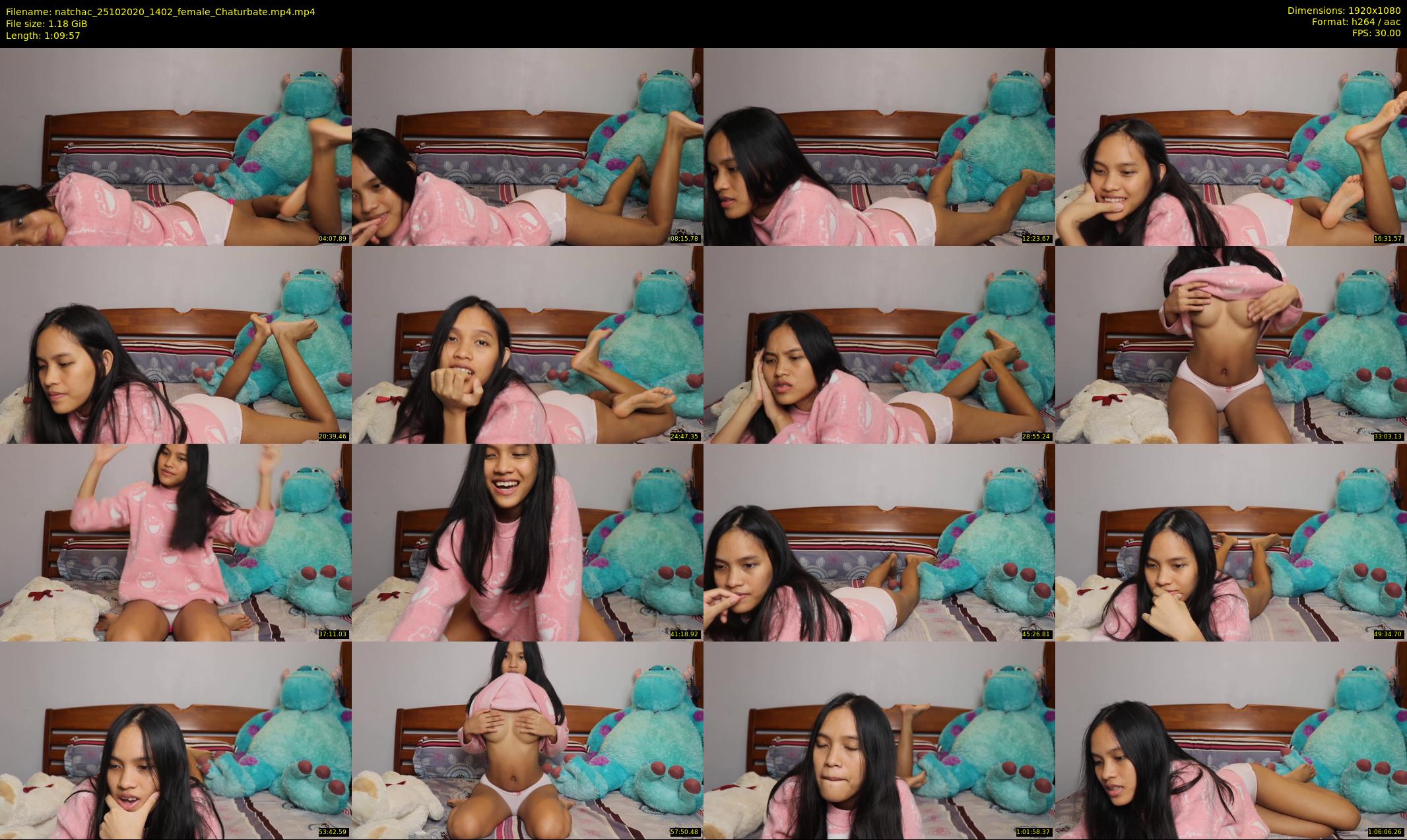 natchac — 70 minute Chaturbate female cam show recording, 1080p, Oct 25, 2020