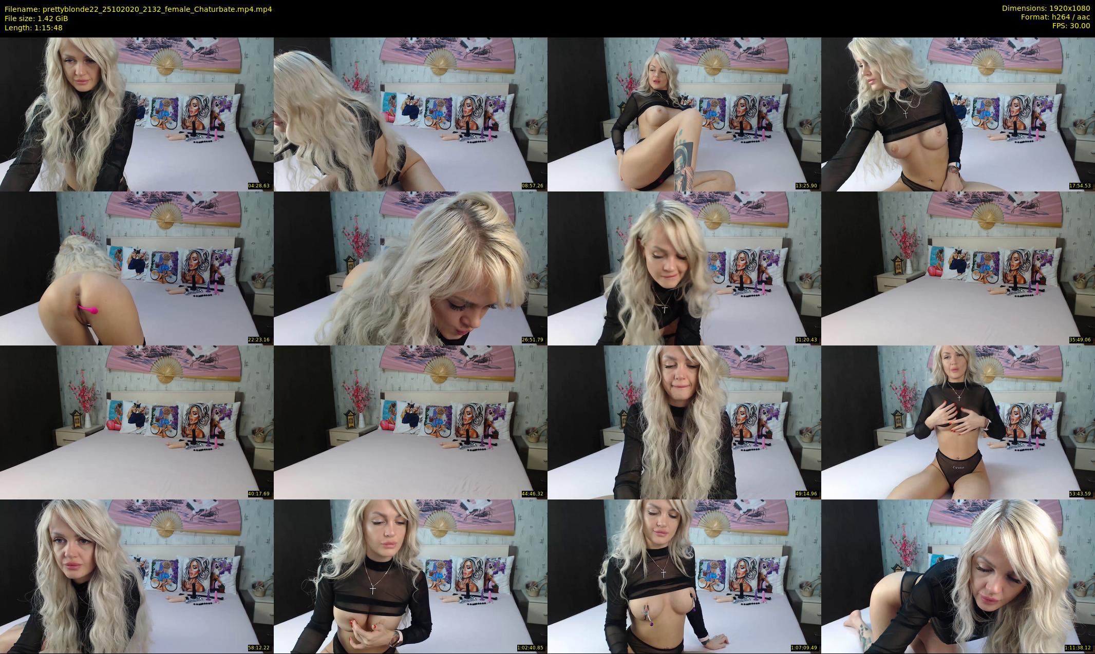 prettyblonde22 — 76 minute Chaturbate female cam show recording, 1080p, Oct 25, 2020