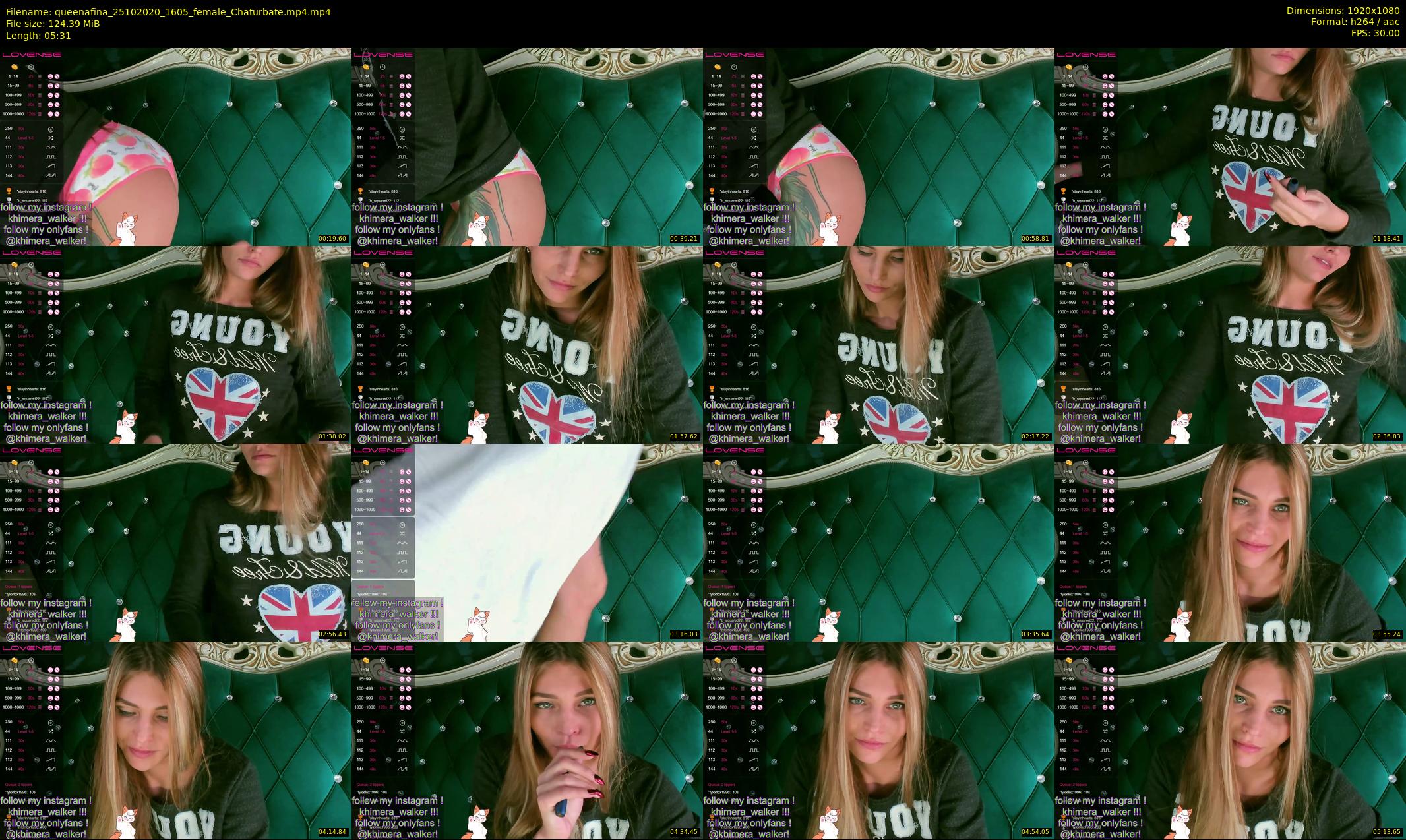 queenafina — 6 minute Chaturbate female cam show recording, 1080p, Oct 25, 2020