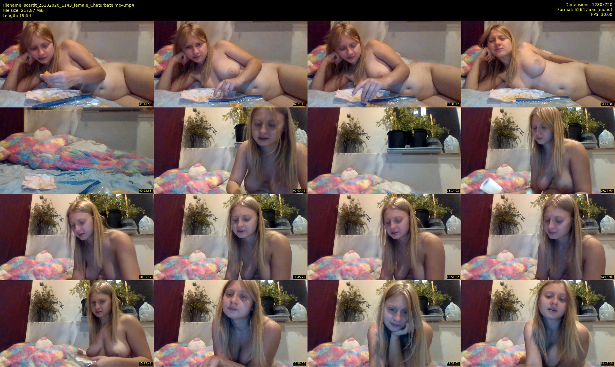 scartit — 20 minute Chaturbate female cam show recording, 720p, Oct 25, 2020
