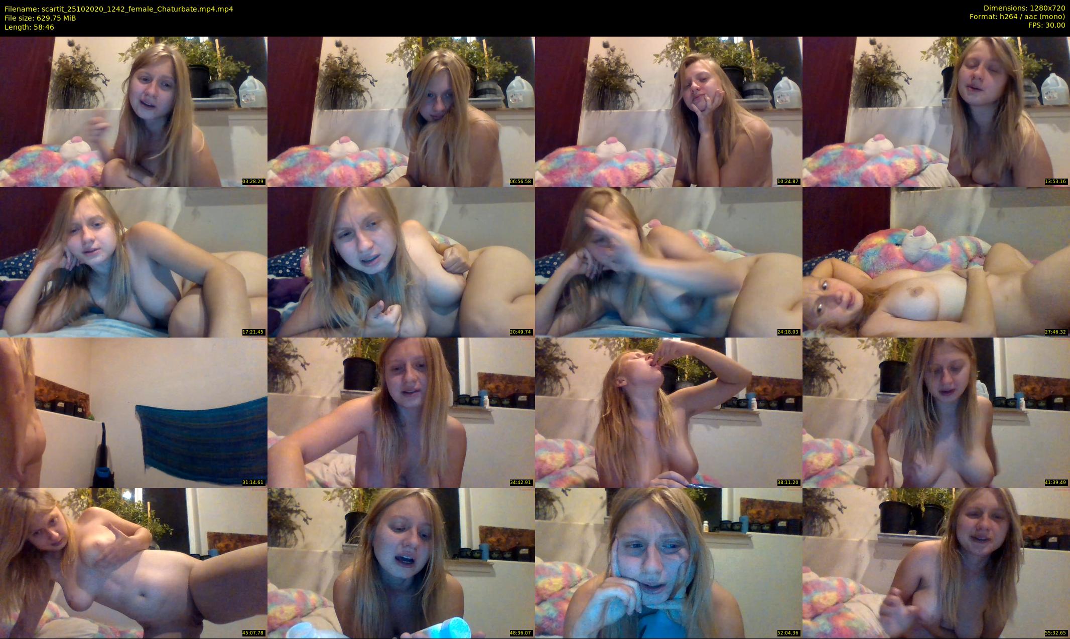 scartit — 59 minute Chaturbate female cam show recording, 720p, Oct 25, 2020