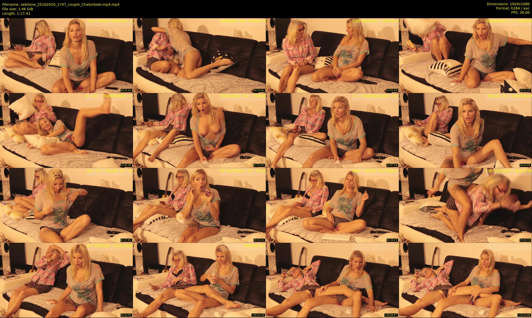 sebilone — 78 minute Chaturbate couple cam show recording, 1080p, Oct 25, 2020