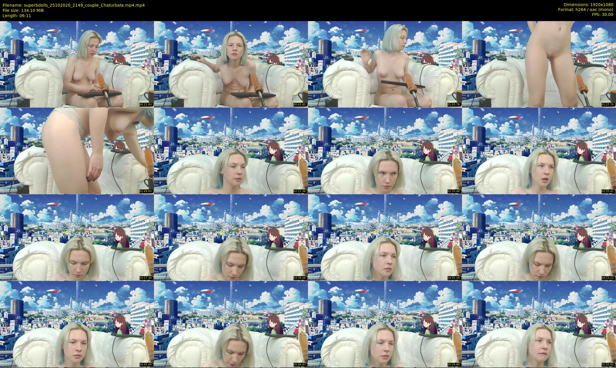 superbdolls — 7 minute Chaturbate couple cam show recording, 1080p, Oct 25, 2020