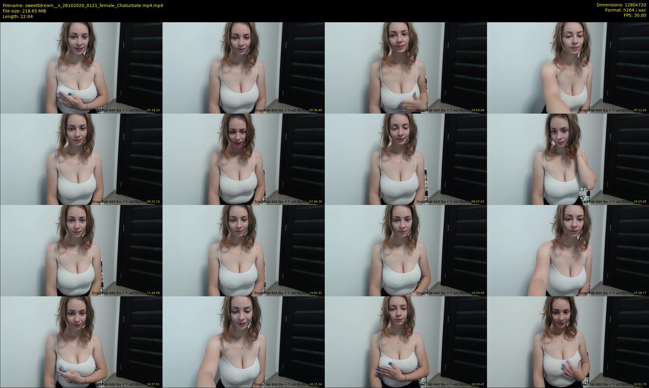 sweettdream__x — 23 minute Chaturbate female cam show recording, 720p, Oct 26, 2020