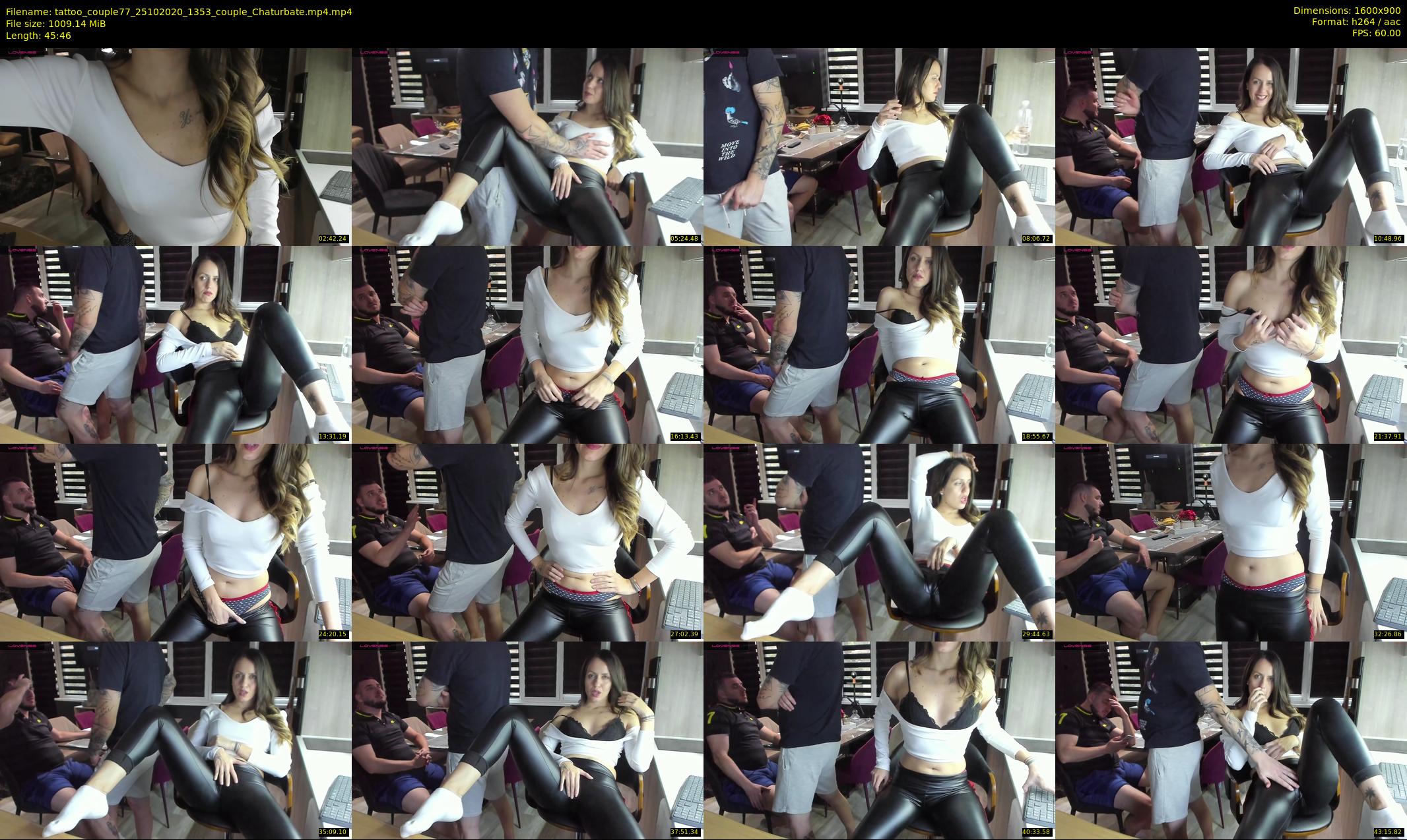 tattoo_couple77 — 46 minute Chaturbate couple cam show recording, 720p, Oct 25, 2020