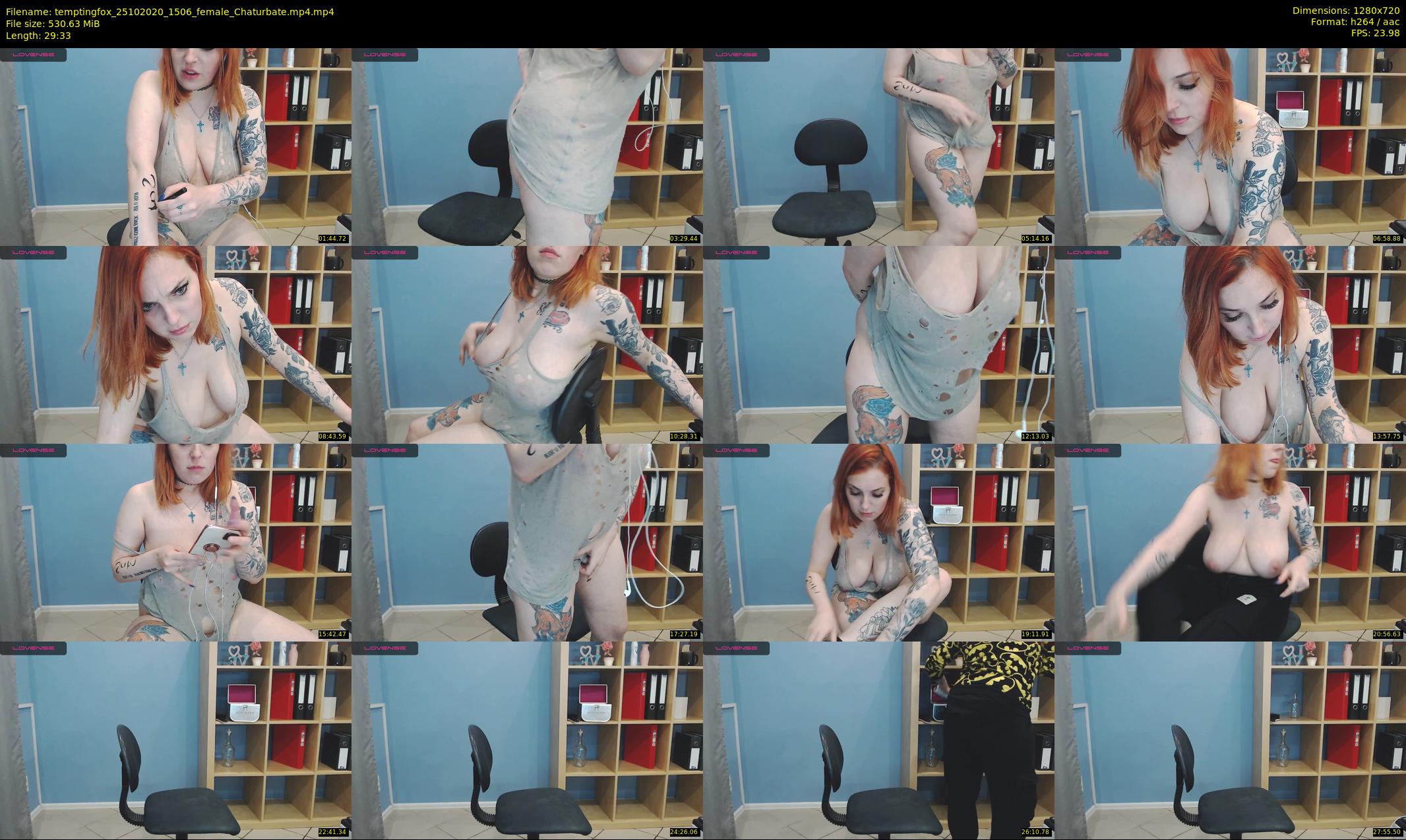 temptingfox — 30 minute Chaturbate female cam show recording, 720p, Oct 25, 2020