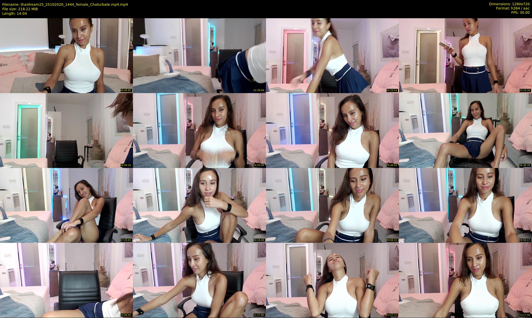 thaidream25 — 15 minute Chaturbate female cam show recording, 720p, Oct 25, 2020