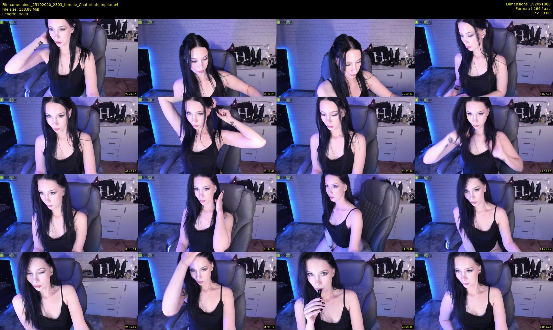 uindi — 7 minute Chaturbate female cam show recording, 1080p, Oct 25, 2020