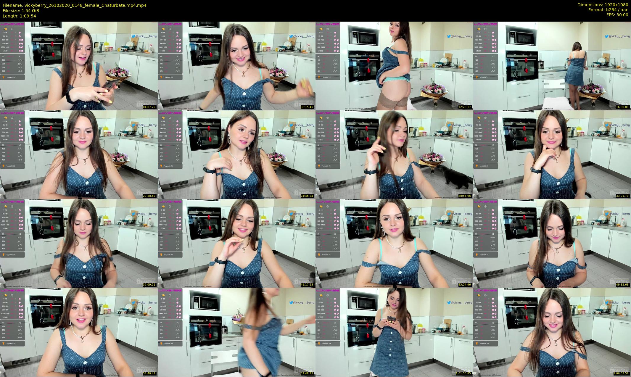 vickyberry — 70 minute Chaturbate female cam show recording, 1080p, Oct 26, 2020
