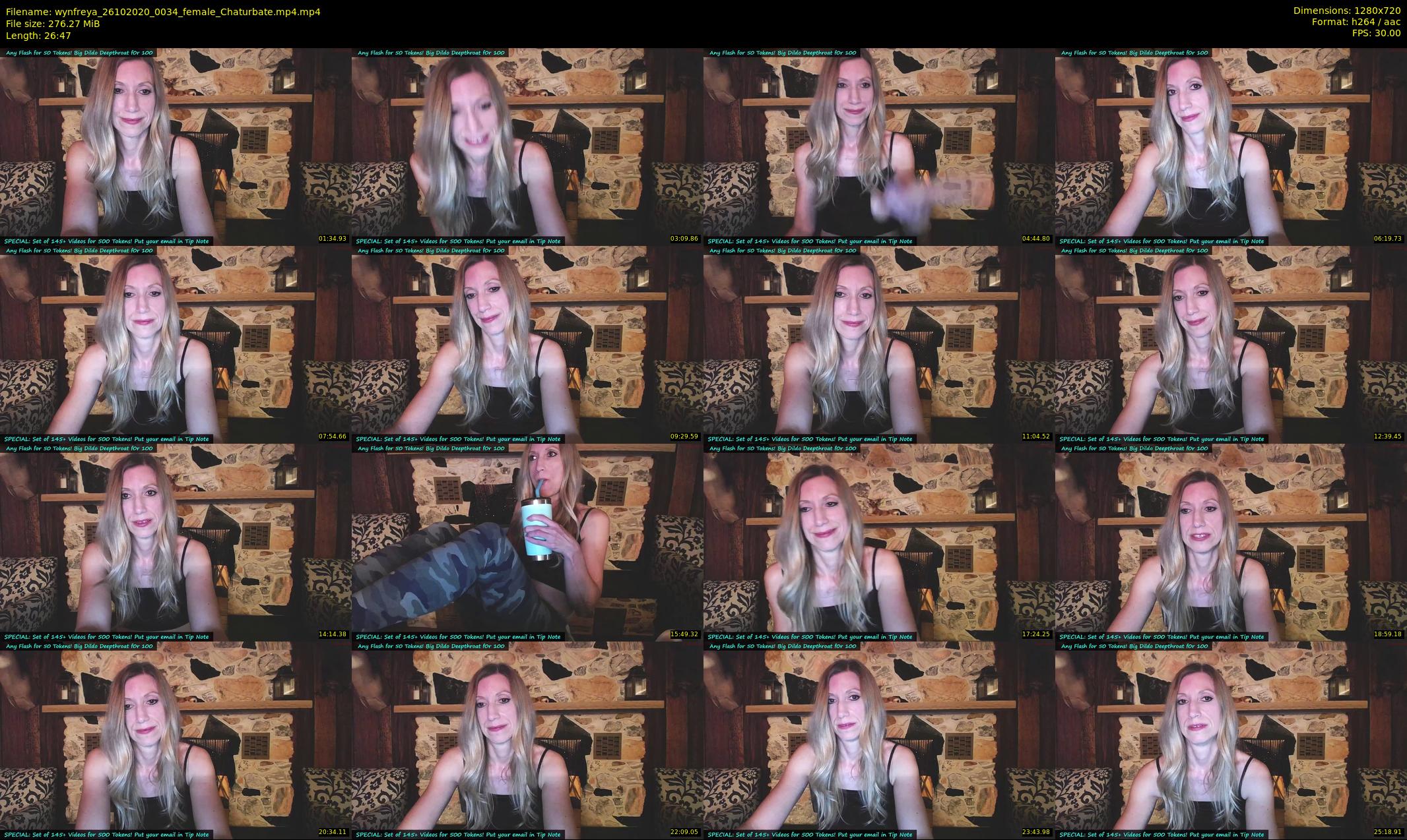 wynfreya — 27 minute Chaturbate female cam show recording, 720p, Oct 26, 2020
