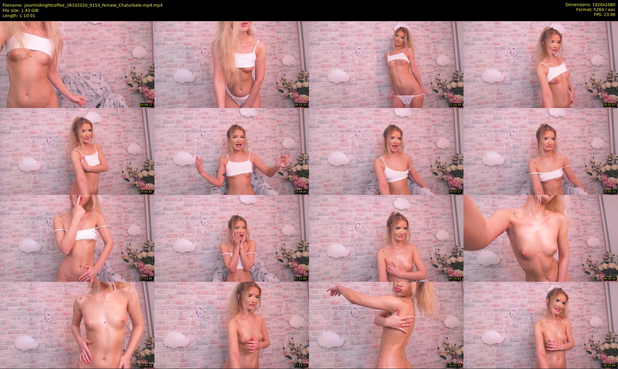 yourmidnightcoffee — 71 minute Chaturbate female cam show recording, 1080p, Oct 26, 2020